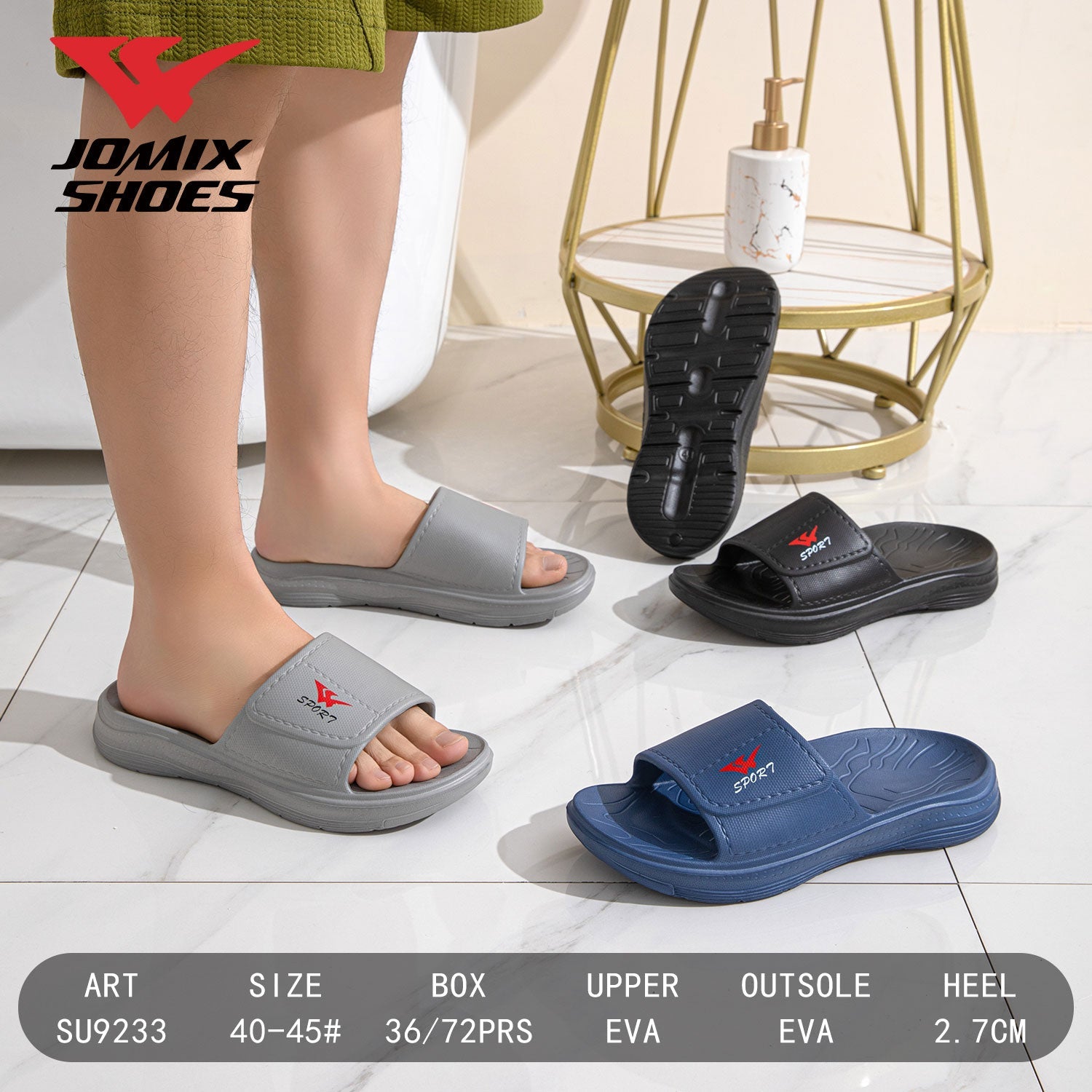 Ciabatte Da Uomo Jomix Shoes SU9233 - Fornitura all'ingrosso di Ciabatte Uomo da Jomix Shoes B2B