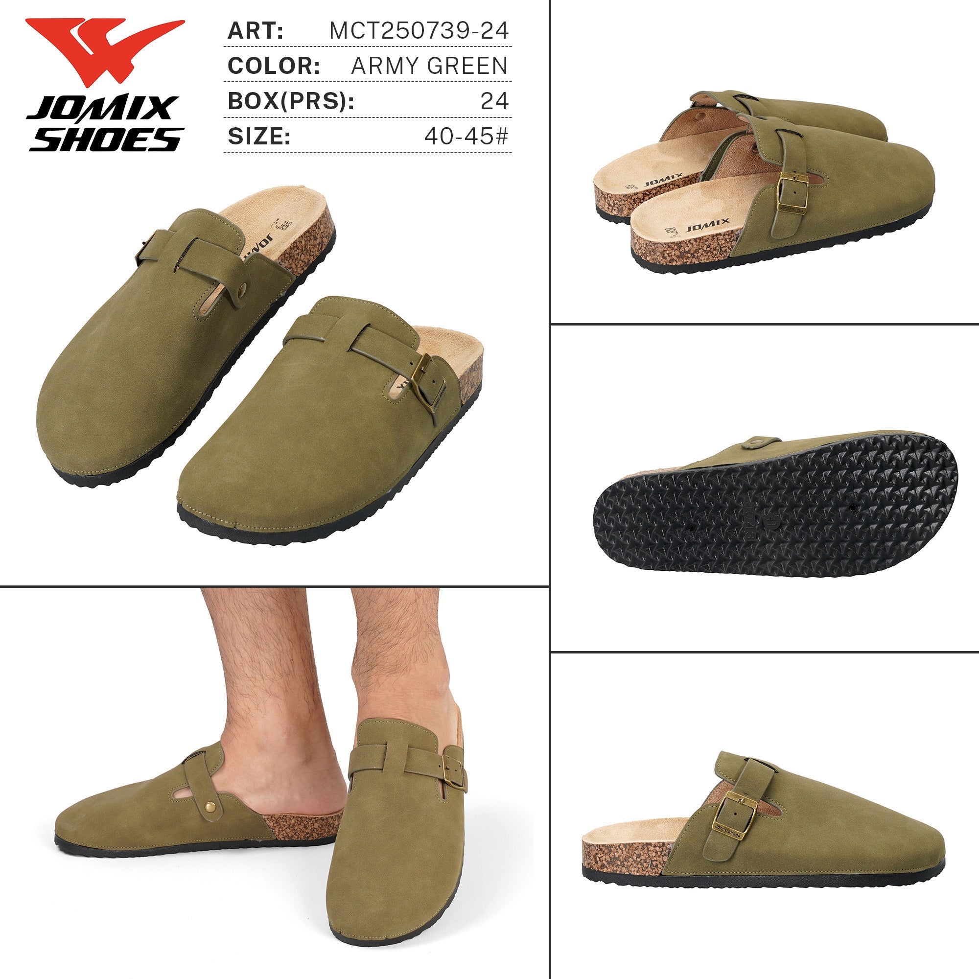 Ciabatte da Uomo MCT250739 - 24 - Fornitura all'ingrosso di Ciabatte Uomo da Jomix Shoes B2B