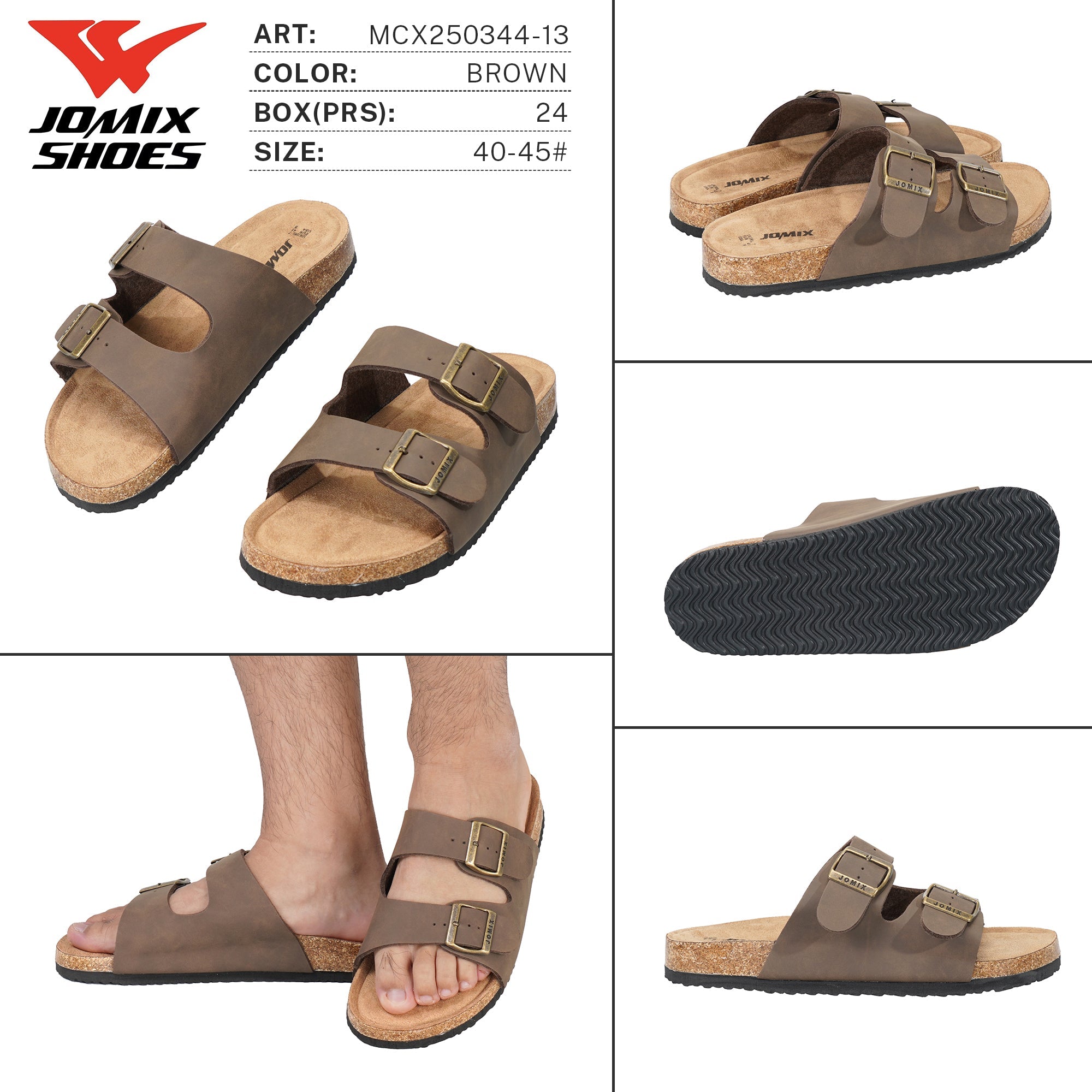 Ciabatte da Uomo MCX250344 - 13 - Fornitura all'ingrosso di Ciabatte Uomo da Jomix Shoes B2B