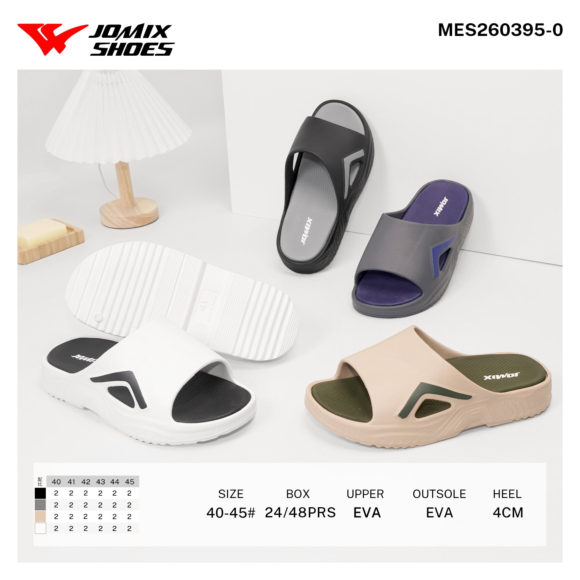 Ciabatte da Uomo MES260395 - 0 - Fornitura all'ingrosso di Ciabatte Uomo da Jomix Shoes B2B