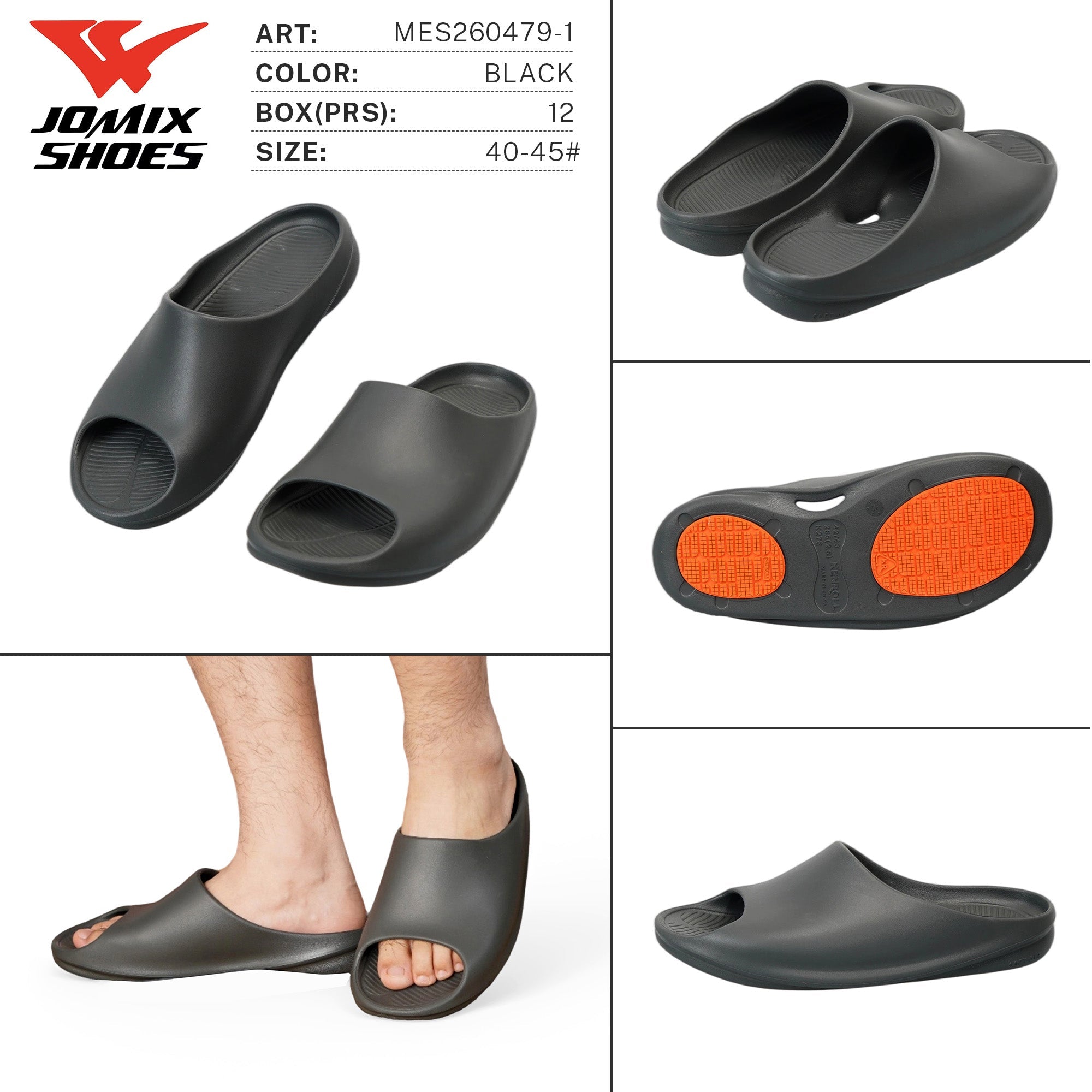 Ciabatte da Uomo MES260479-1 - Fornitura all'ingrosso di Ciabatte Uomo da Jomix Shoes B2B