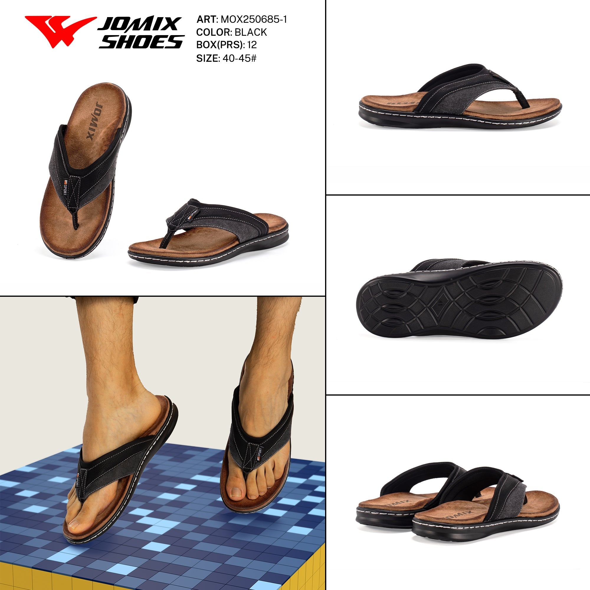 Ciabatte Da Uomo Mox250685 - 1 - Fornitura all'ingrosso di Sandali Uomo da Jomix Shoes B2B