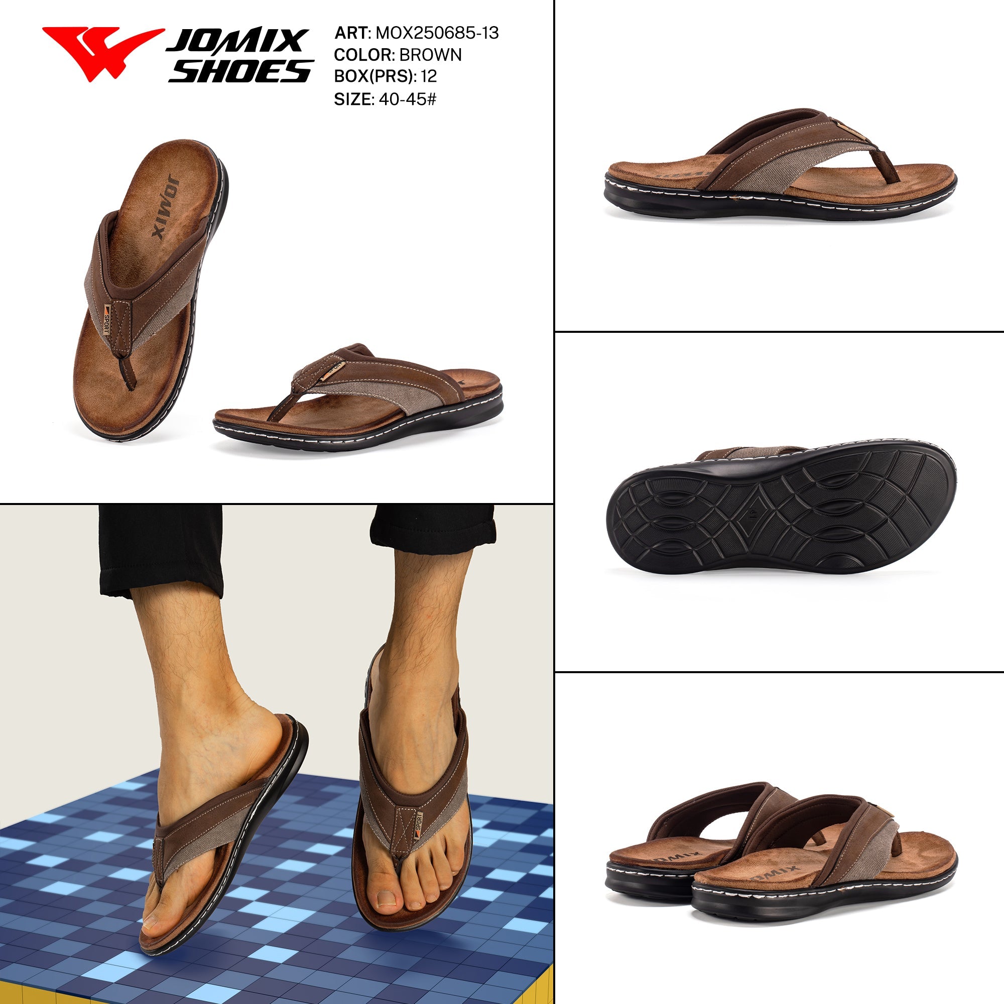 Ciabatte Da Uomo Mox250685 - 13 - Fornitura all'ingrosso di Sandali Uomo da Jomix Shoes B2B