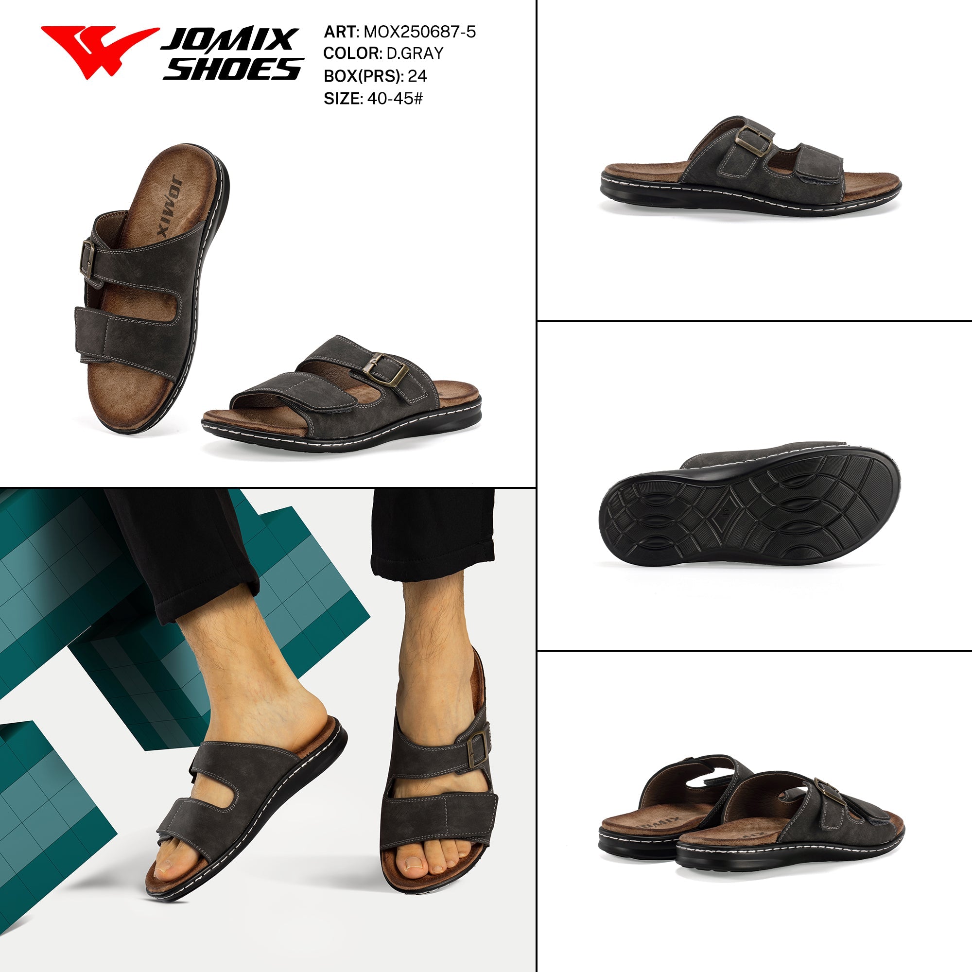 Ciabatte Da Uomo Mox250687 - 5 - Fornitura all'ingrosso di Sandali Donna da Jomix Shoes B2B