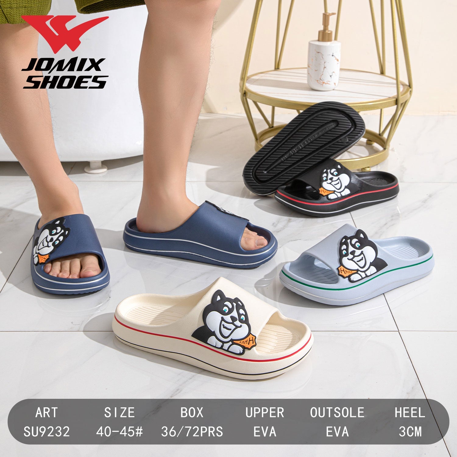 Ciabatte Da Uomo Su9232 - Fornitura all'ingrosso di Ciabatte Uomo da Jomix Shoes B2B