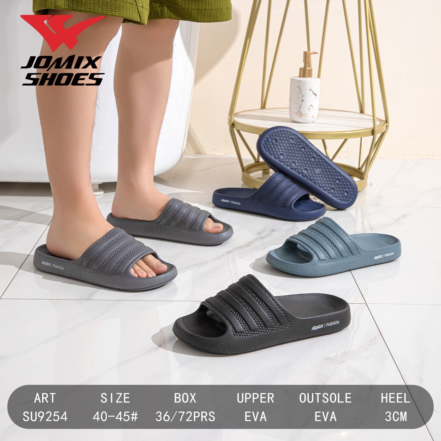 Ciabatte Da Uomo Su9254 - Fornitura all'ingrosso di Ciabatte Uomo da Jomix Shoes B2B