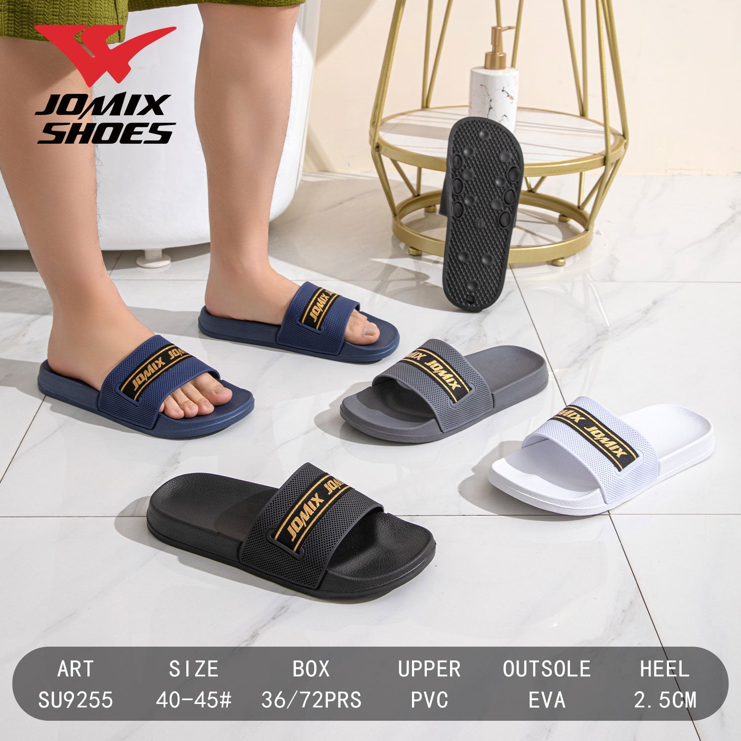 Ciabatte Da Uomo Su9255 - Fornitura all&#39;ingrosso di Ciabatte Uomo da Jomix Shoes B2B