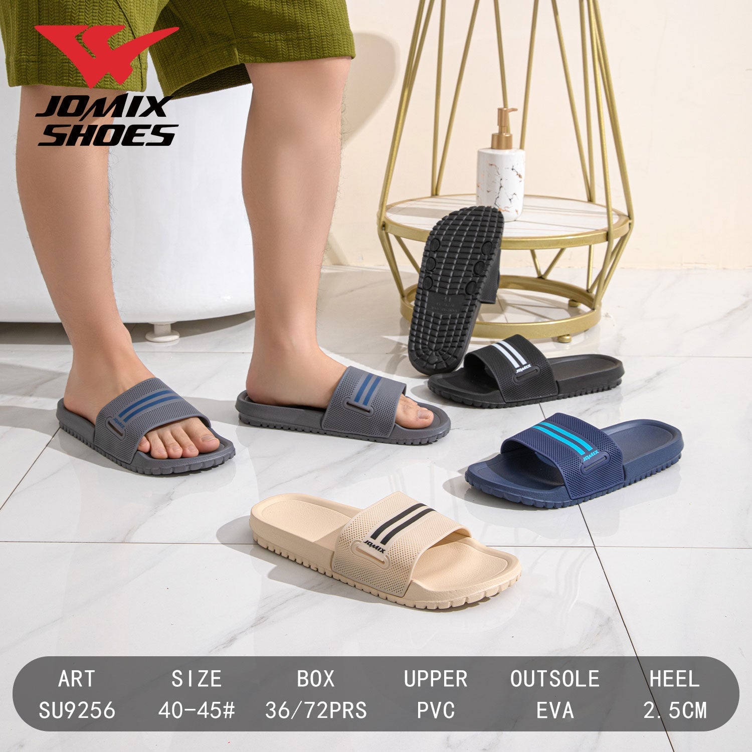 Ciabatte Da Uomo Su9256 - Fornitura all'ingrosso di Ciabatte Uomo da Jomix Shoes B2B