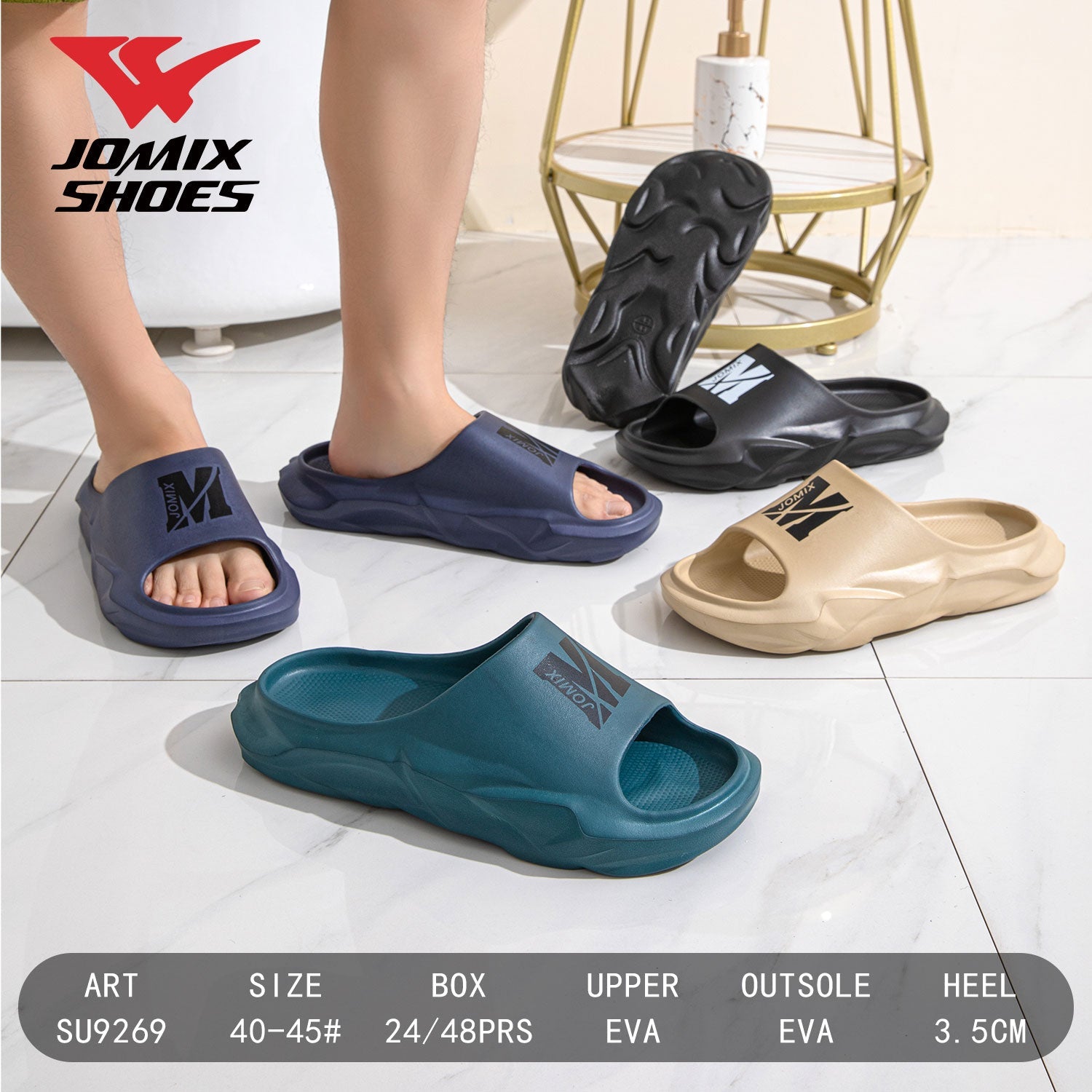 Ciabatte Da Uomo Su9269 - Fornitura all'ingrosso di Ciabatte Uomo da Jomix Shoes B2B