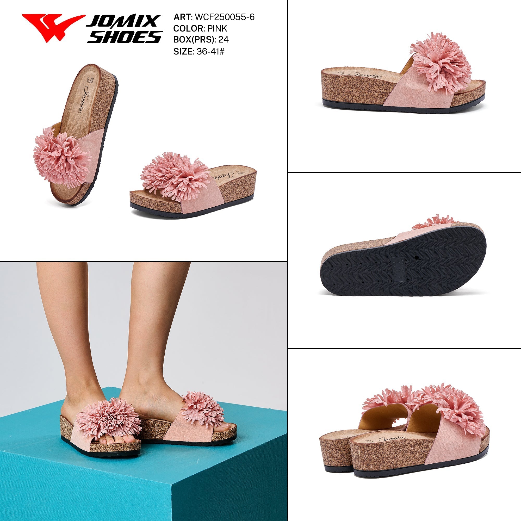 Ciabatte Donna Aperte Wcf250055 - 6 - Fornitura all'ingrosso di Sandali Donna da Jomix Shoes B2B