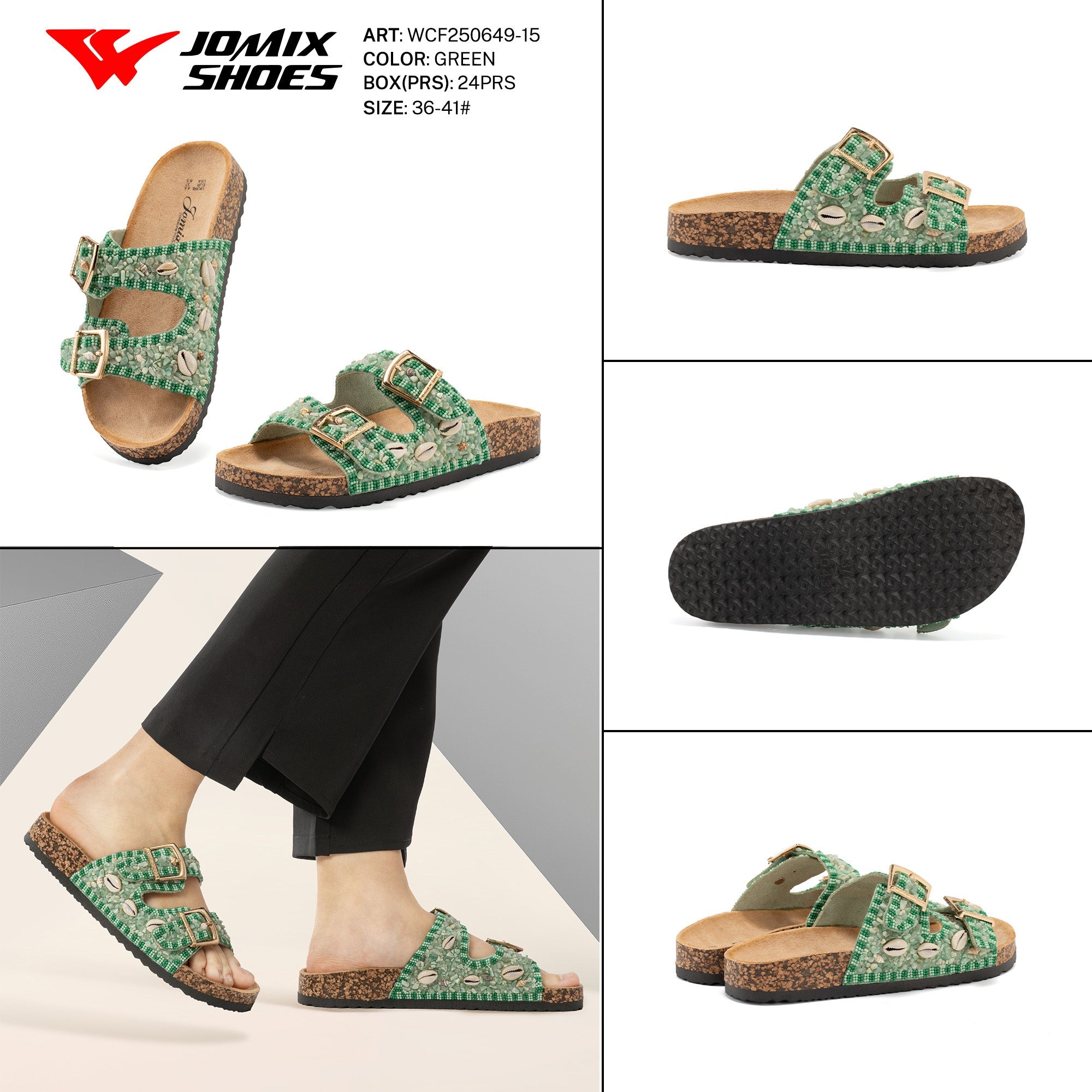 Ciabatte Donna Aperte Wcf250649 - 15 - Fornitura all'ingrosso di Sandali Donna da Jomix Shoes B2B