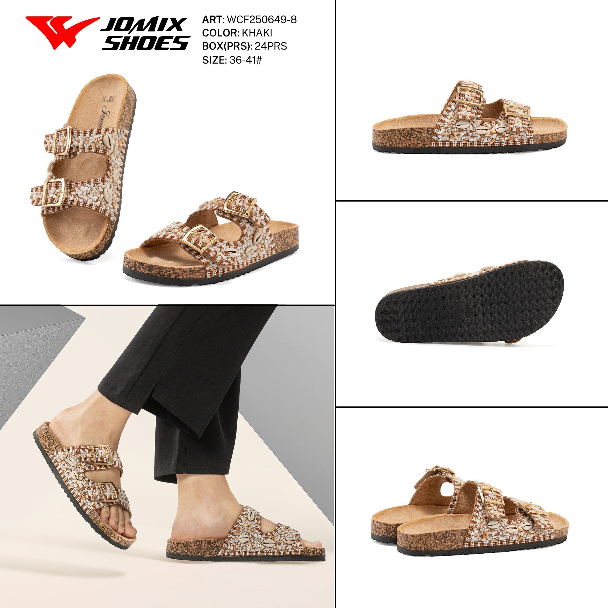 Ciabatte Donna Aperte Wcf250649 - 8 - Fornitura all'ingrosso di Sandali Donna da Jomix Shoes B2B