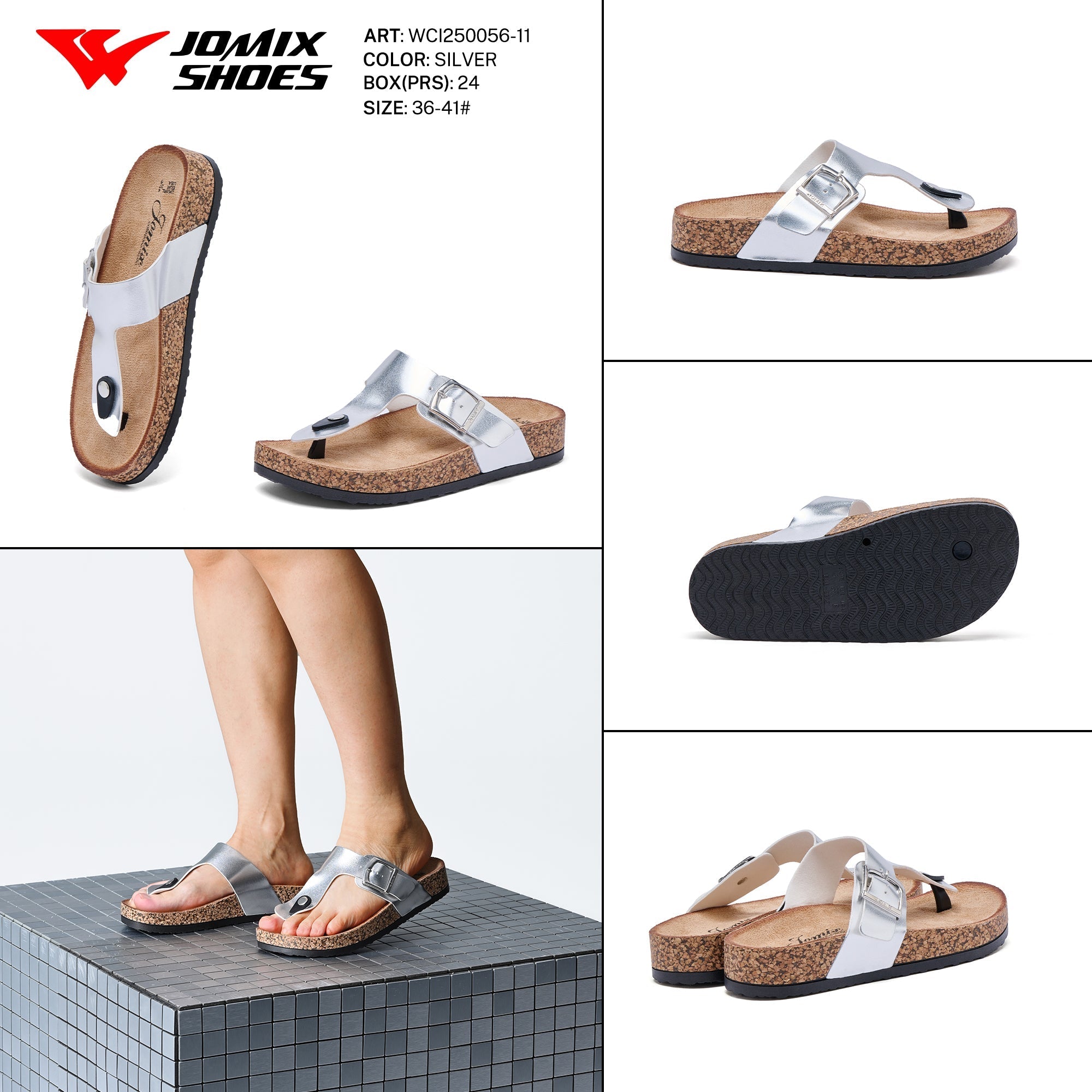 Ciabatte Donna Aperte Wci250056 - 11 - Fornitura all'ingrosso di Sandali Donna da Jomix Shoes B2B