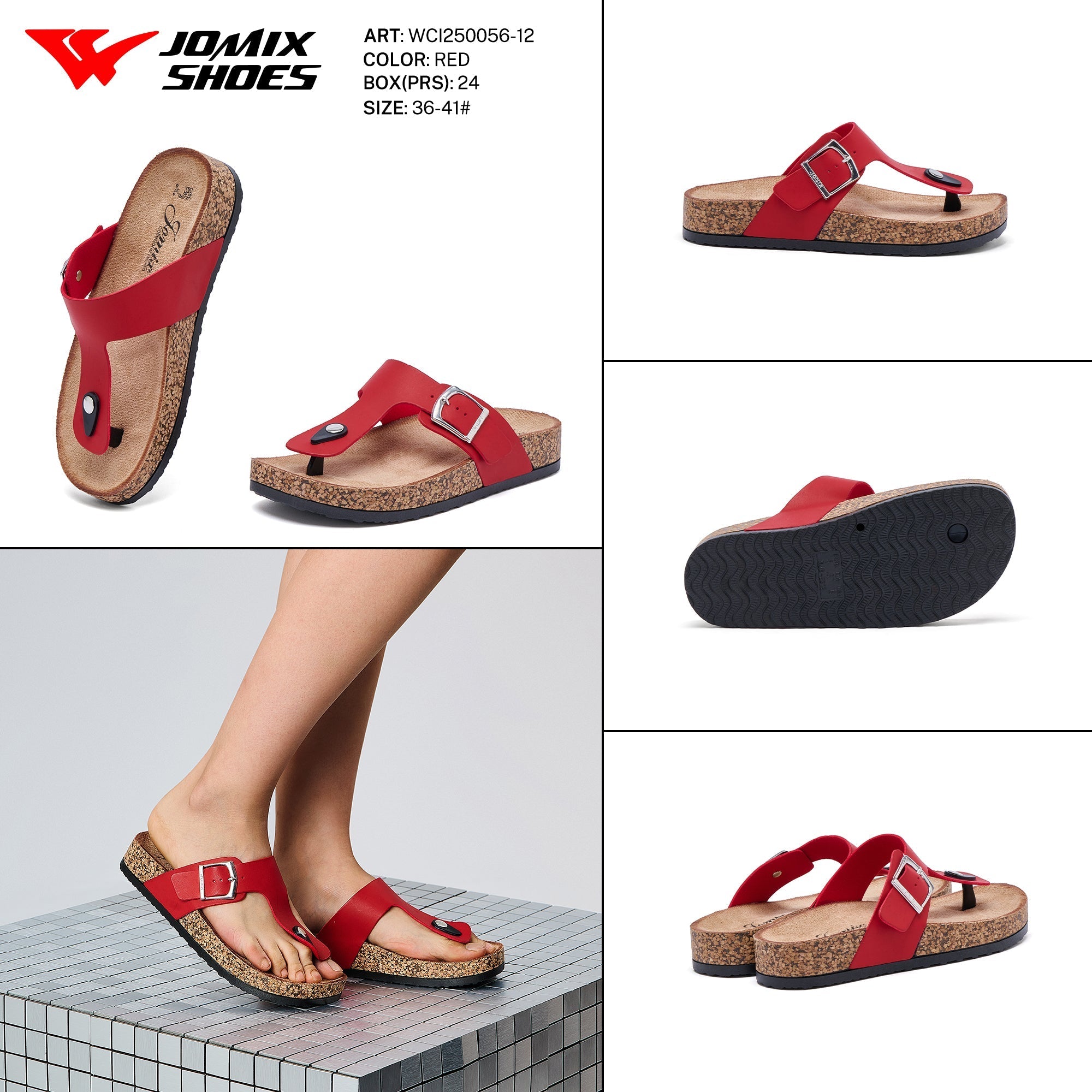 Ciabatte Donna Aperte Wci250056 - 12 - Fornitura all'ingrosso di Sandali Donna da Jomix Shoes B2B