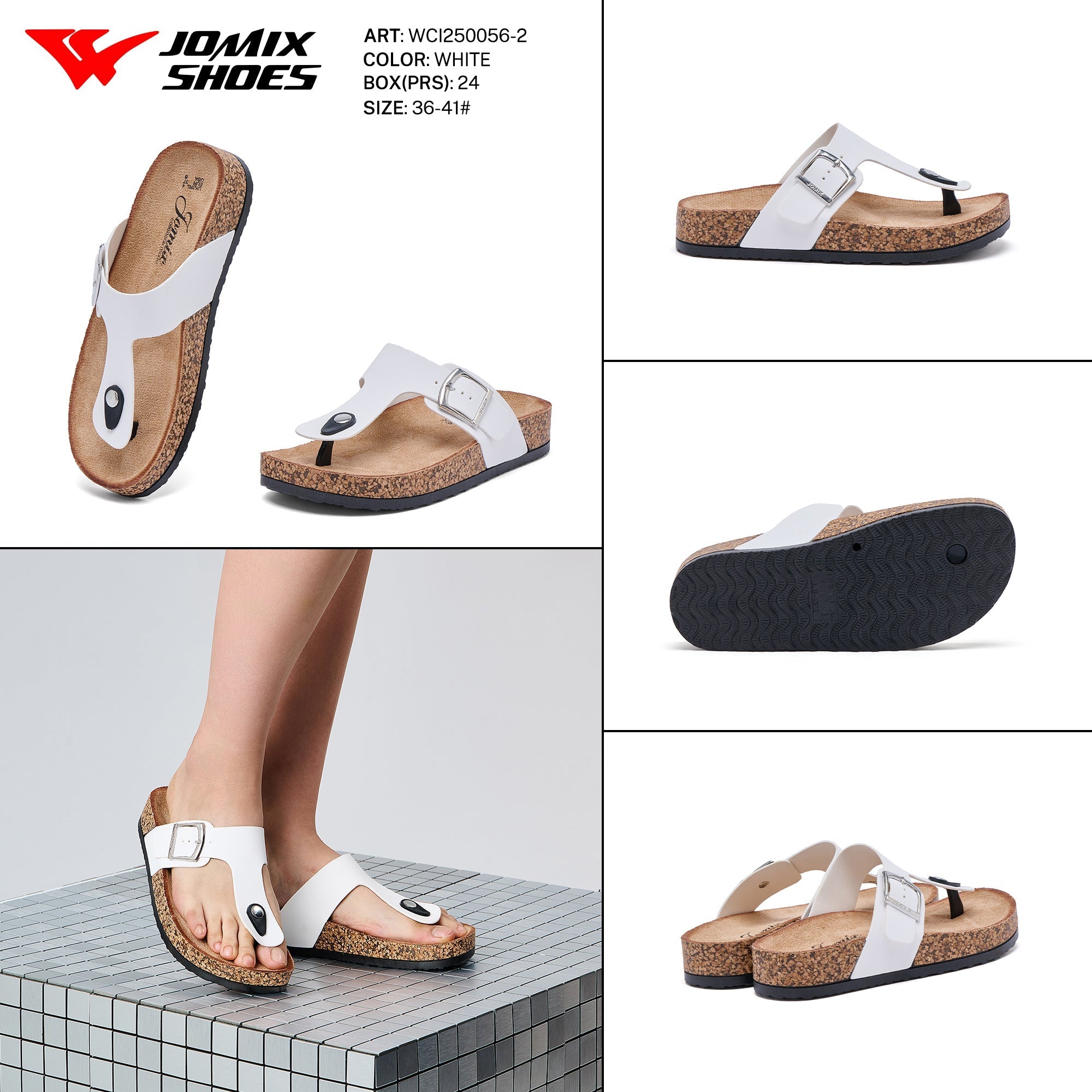 Ciabatte Donna Aperte Wci250056 - 2 - Fornitura all'ingrosso di Sandali Donna da Jomix Shoes B2B