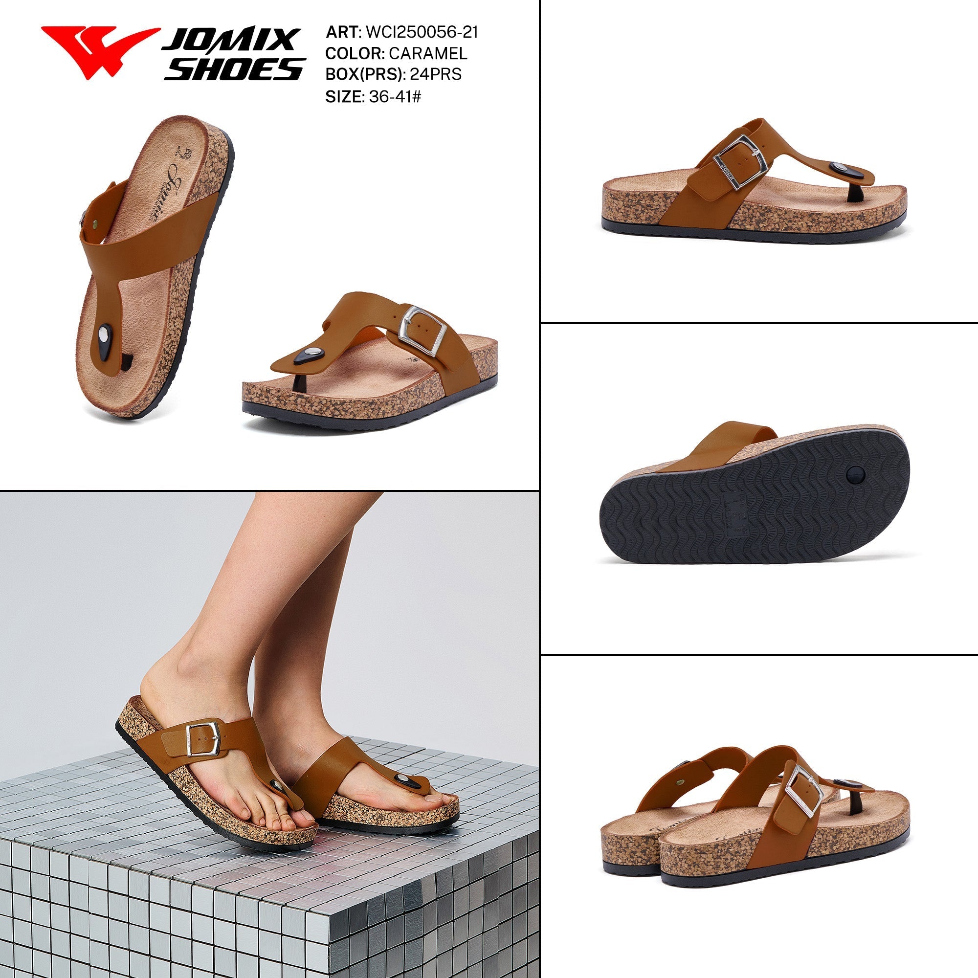 Ciabatte Donna Aperte Wci250056 - 21 - Fornitura all'ingrosso di Sandali Donna da Jomix Shoes B2B