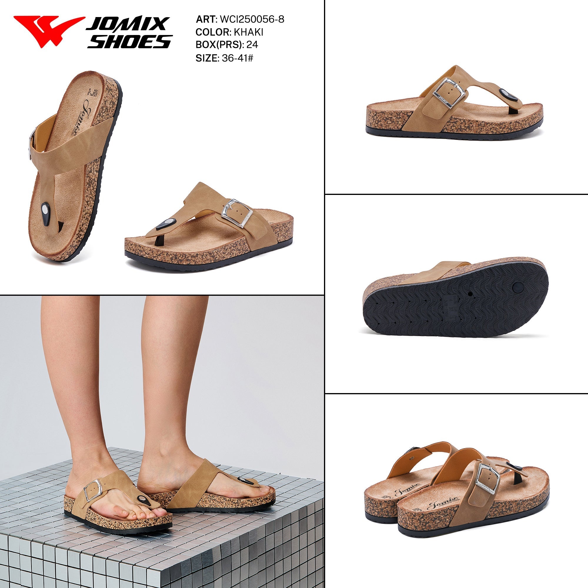 Ciabatte Donna Aperte Wci250056 - 8 - Fornitura all'ingrosso di Sandali Donna da Jomix Shoes B2B