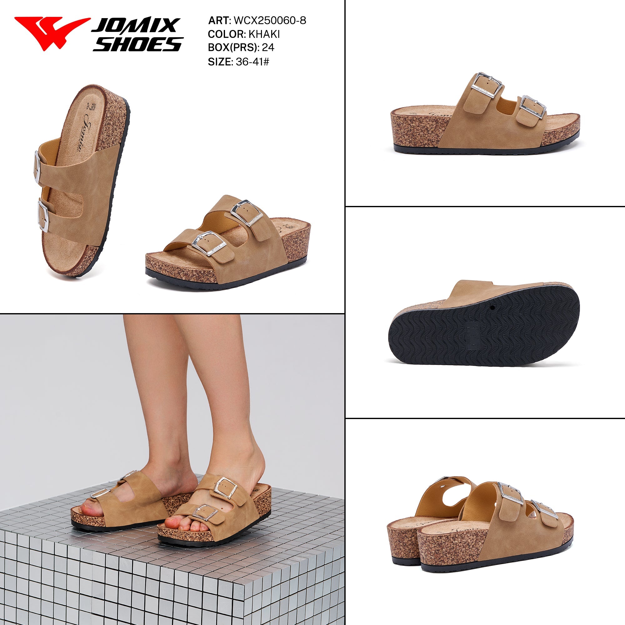Ciabatte Donna Aperte Wcx250060 - 8 - Fornitura all'ingrosso di Sandali Donna da Jomix Shoes B2B