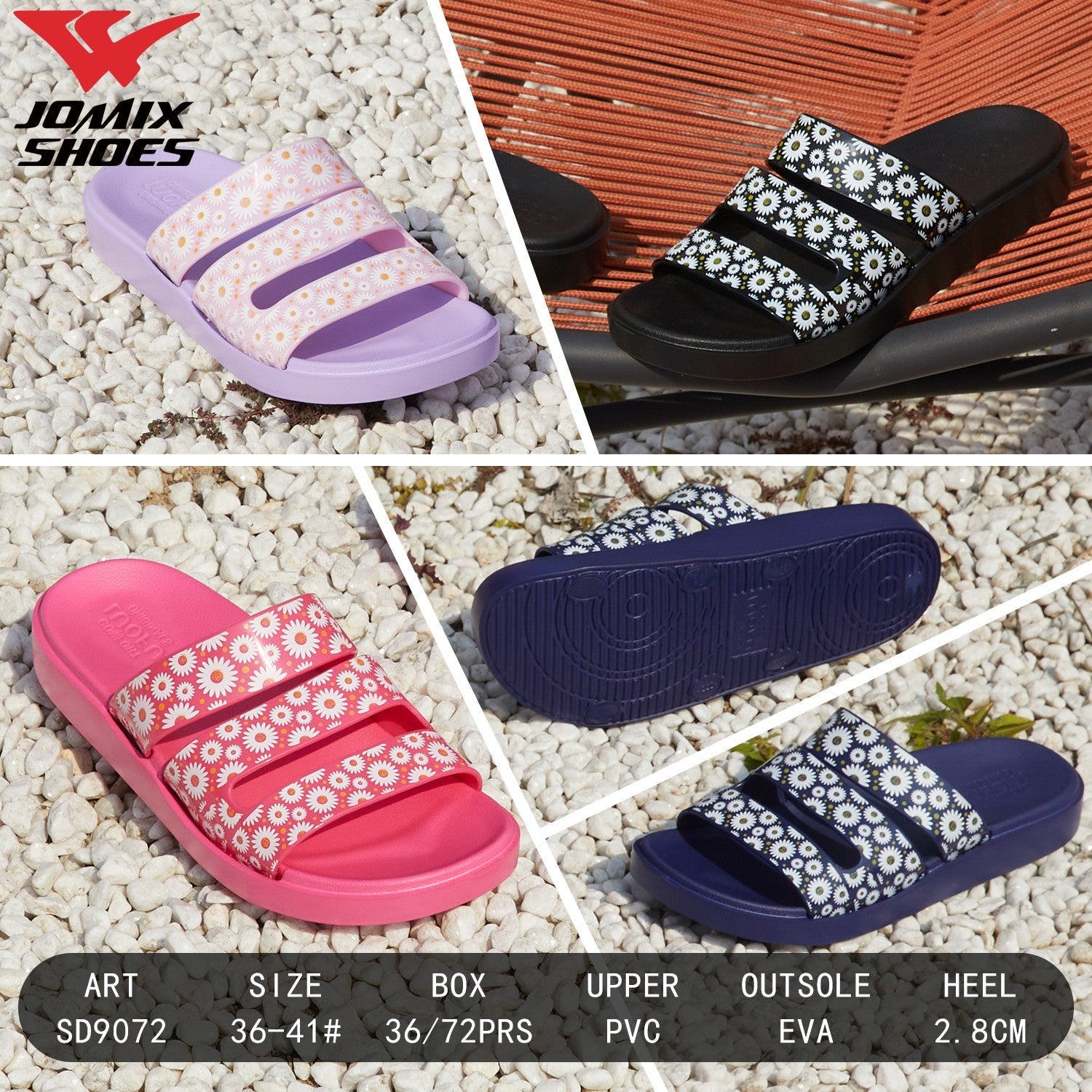 Ciabatte Donna LuoFu SD9072 - Fornitura all'ingrosso di Ciabatte Donna da Jomix Shoes B2B