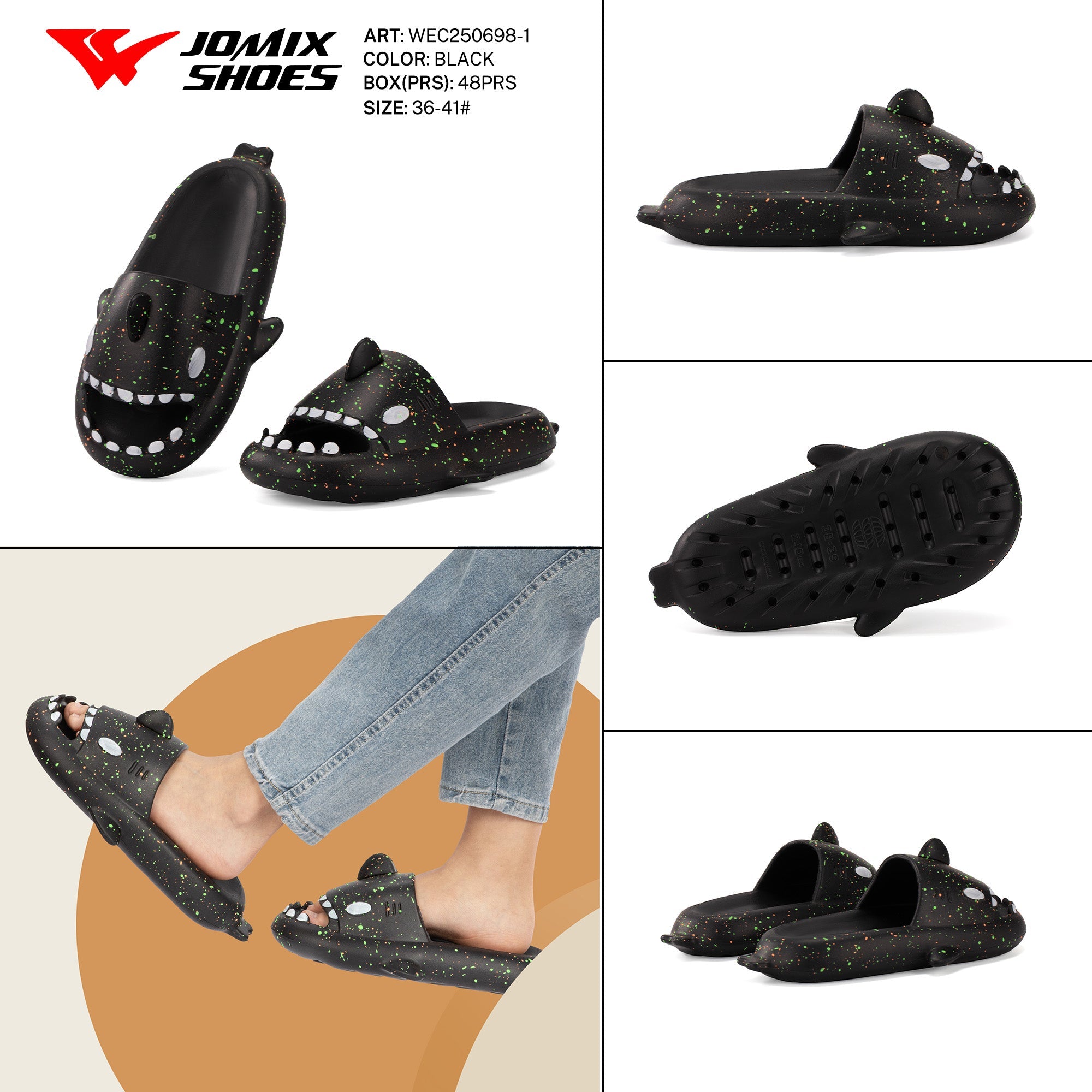 Ciabatte Donna Mix Colore Wec250698 - 1 - Fornitura all'ingrosso di Ciabatte Donna da Jomix Shoes B2B