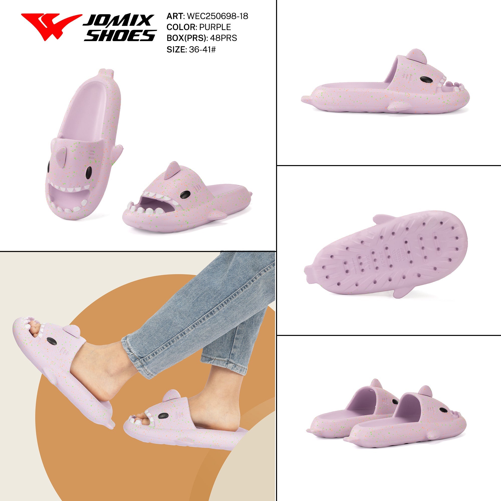 Ciabatte Donna Mix Colore Wec250698 - 18 - Fornitura all'ingrosso di Ciabatte Donna da Jomix Shoes B2B