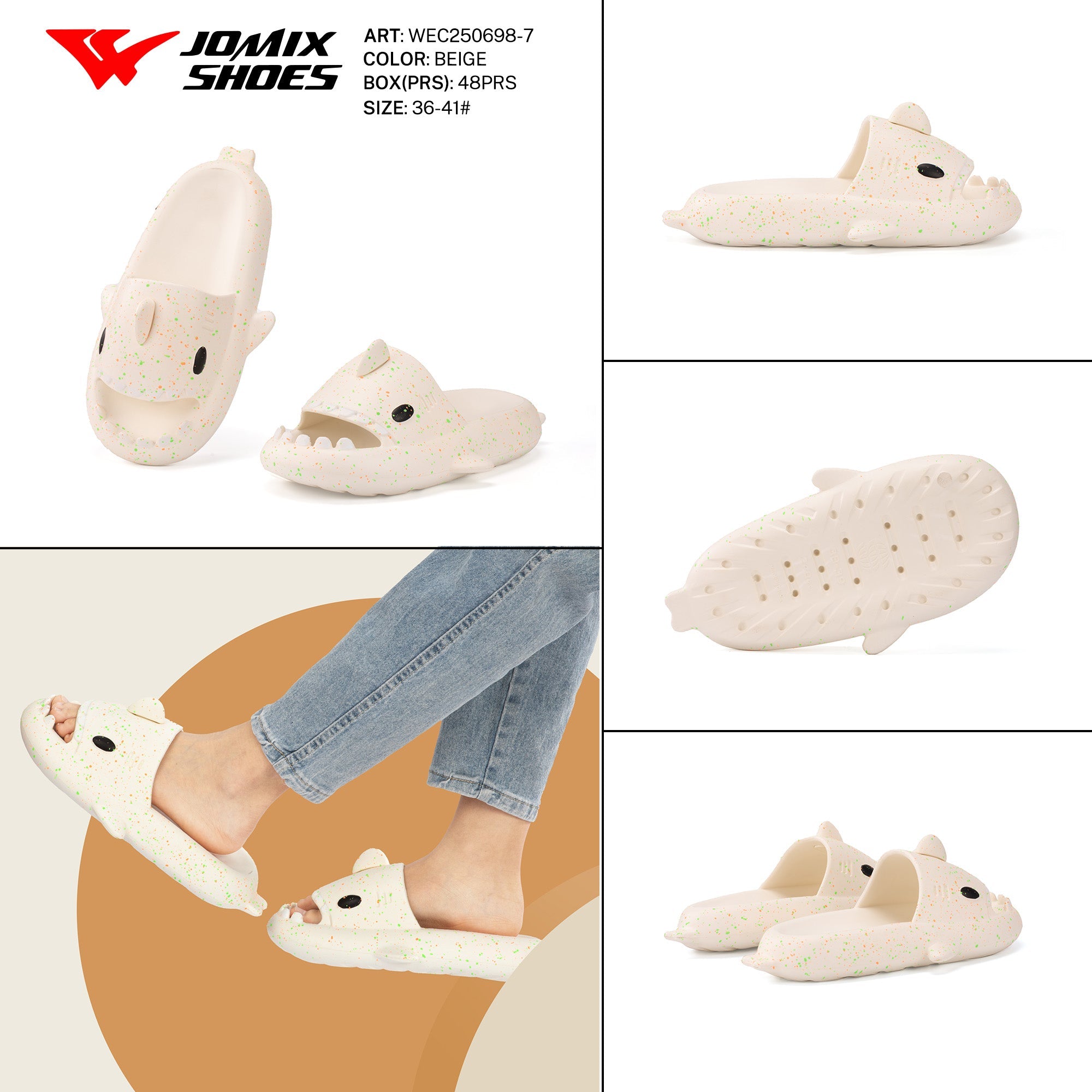 Ciabatte Donna Mix Colore Wec250698 - 7 - Fornitura all'ingrosso di Ciabatte Donna da Jomix Shoes B2B