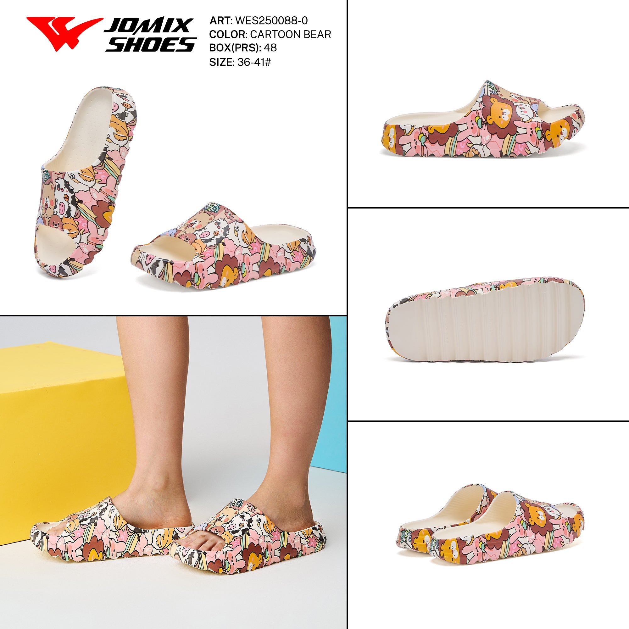Ciabatte Donna Mix Colore Wes250088 - 0 - Fornitura all'ingrosso di Ciabatte Donna da Jomix Shoes B2B