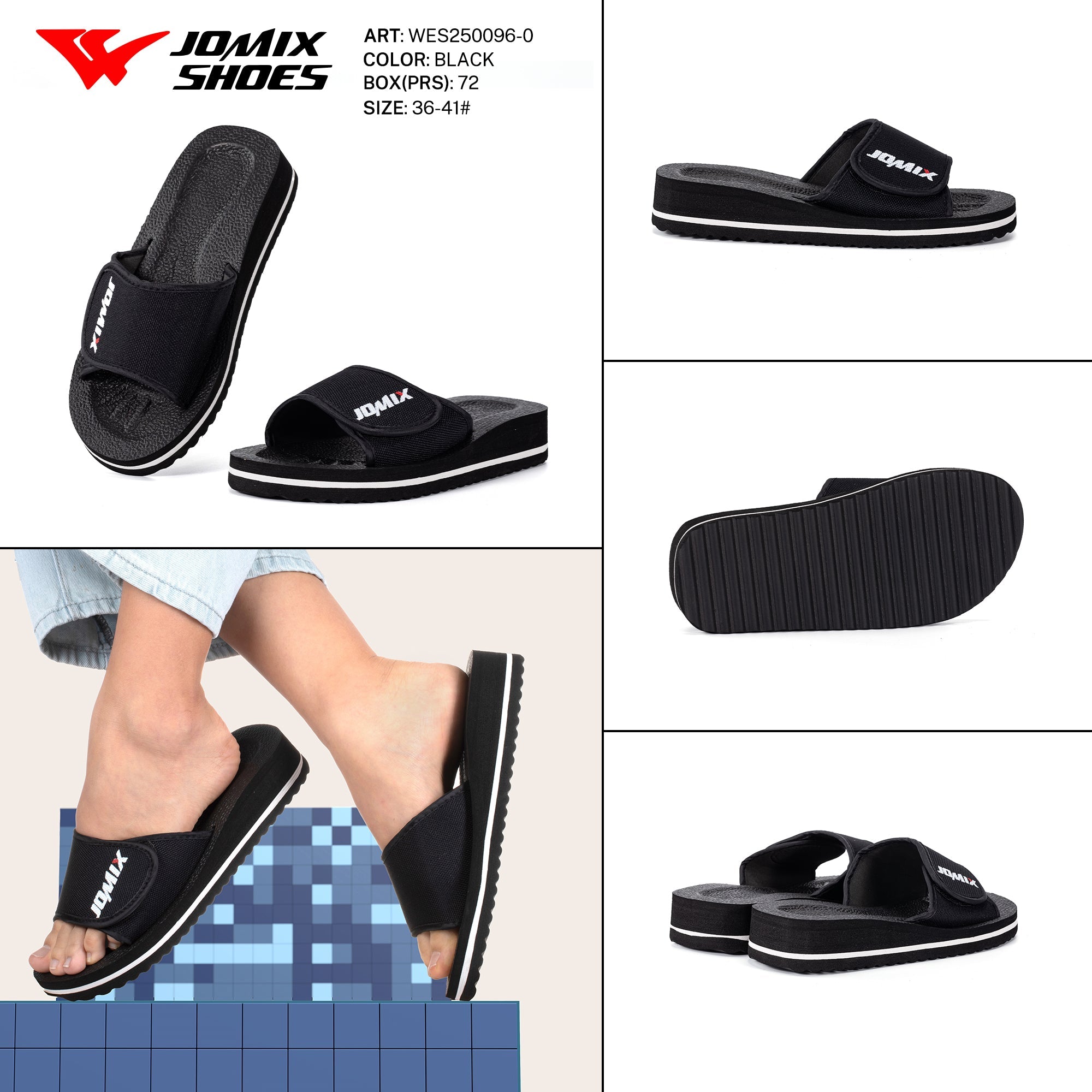 Ciabatte Donna Mix Colore Wes250096 - 0 - Fornitura all'ingrosso di Ciabatte Donna da Jomix Shoes B2B
