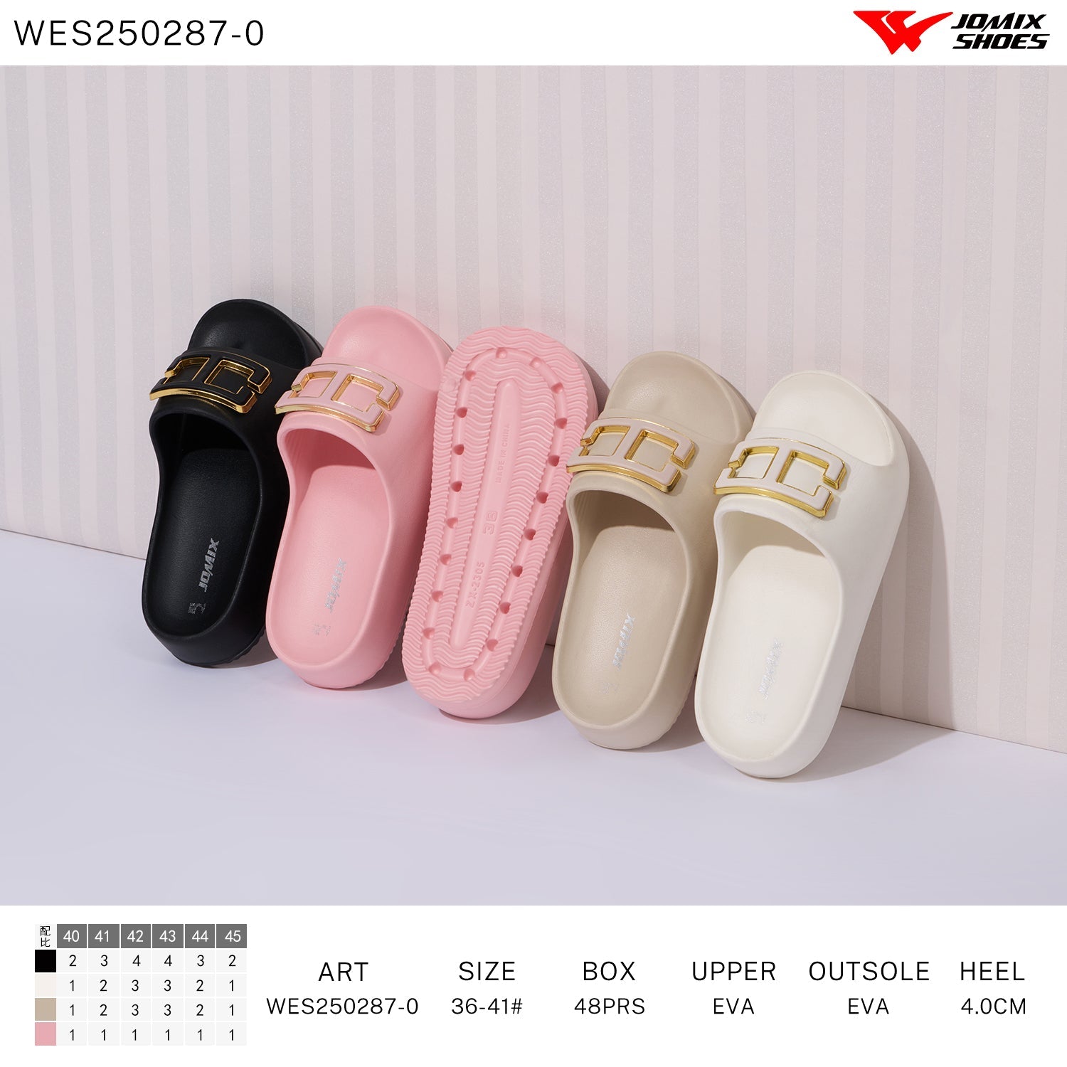 Ciabatte Donna Mix Colore Wes250287 - 0 - Fornitura all'ingrosso di Ciabatte Donna da Jomix Shoes B2B