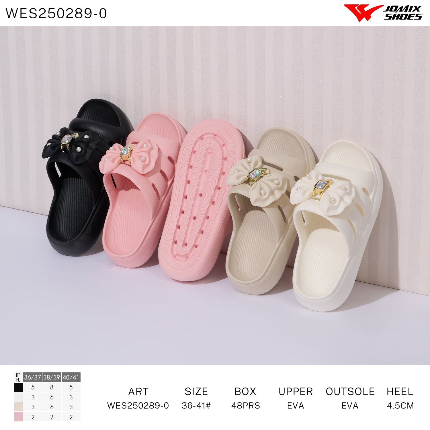 Ciabatte Donna Mix Colore Wes250289 - 0 - Fornitura all'ingrosso di Ciabatte Donna da Jomix Shoes B2B