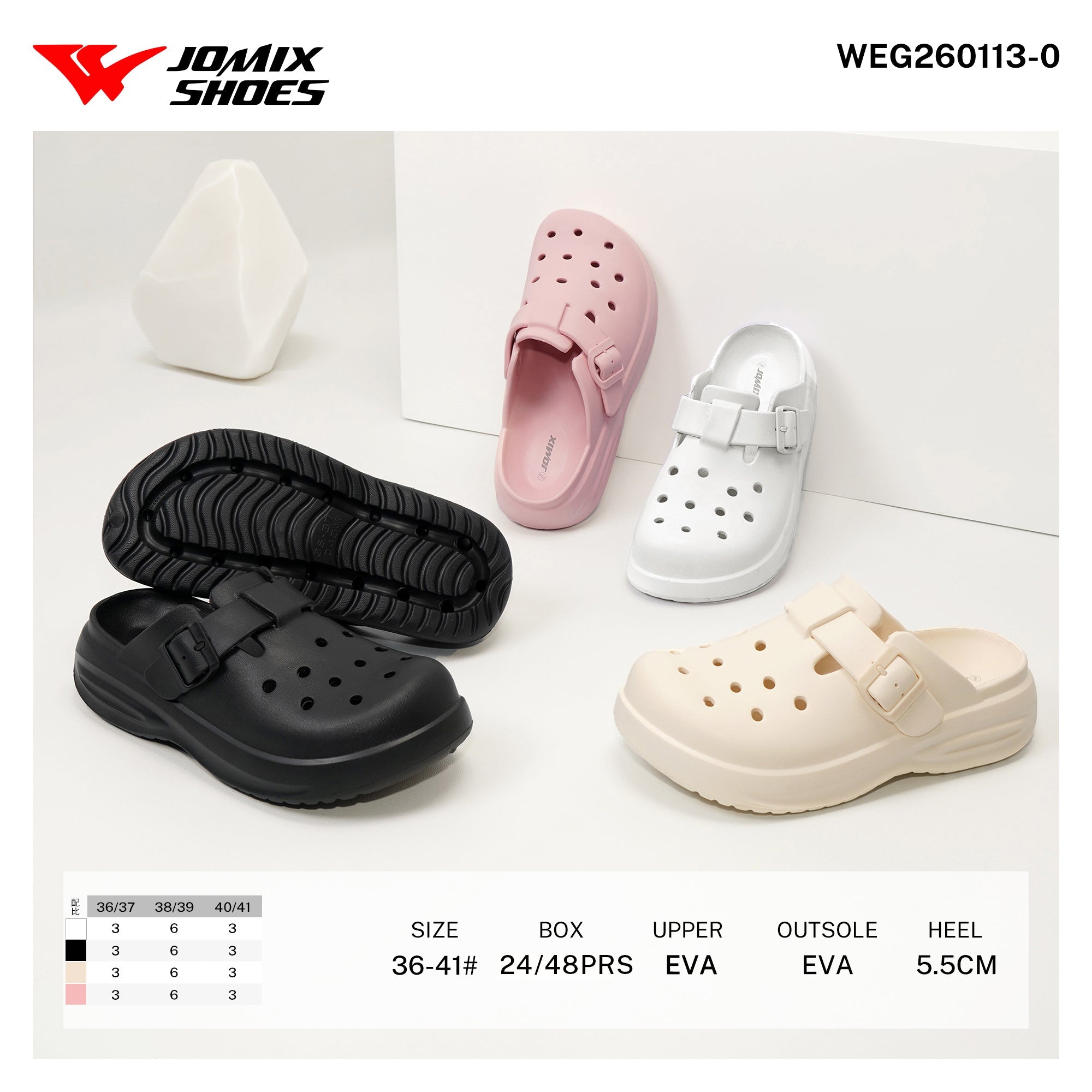 Ciabatte Eva da Donna WEG260113 - 0 - Fornitura all'ingrosso di Ciabatte Donna da Jomix Shoes B2B