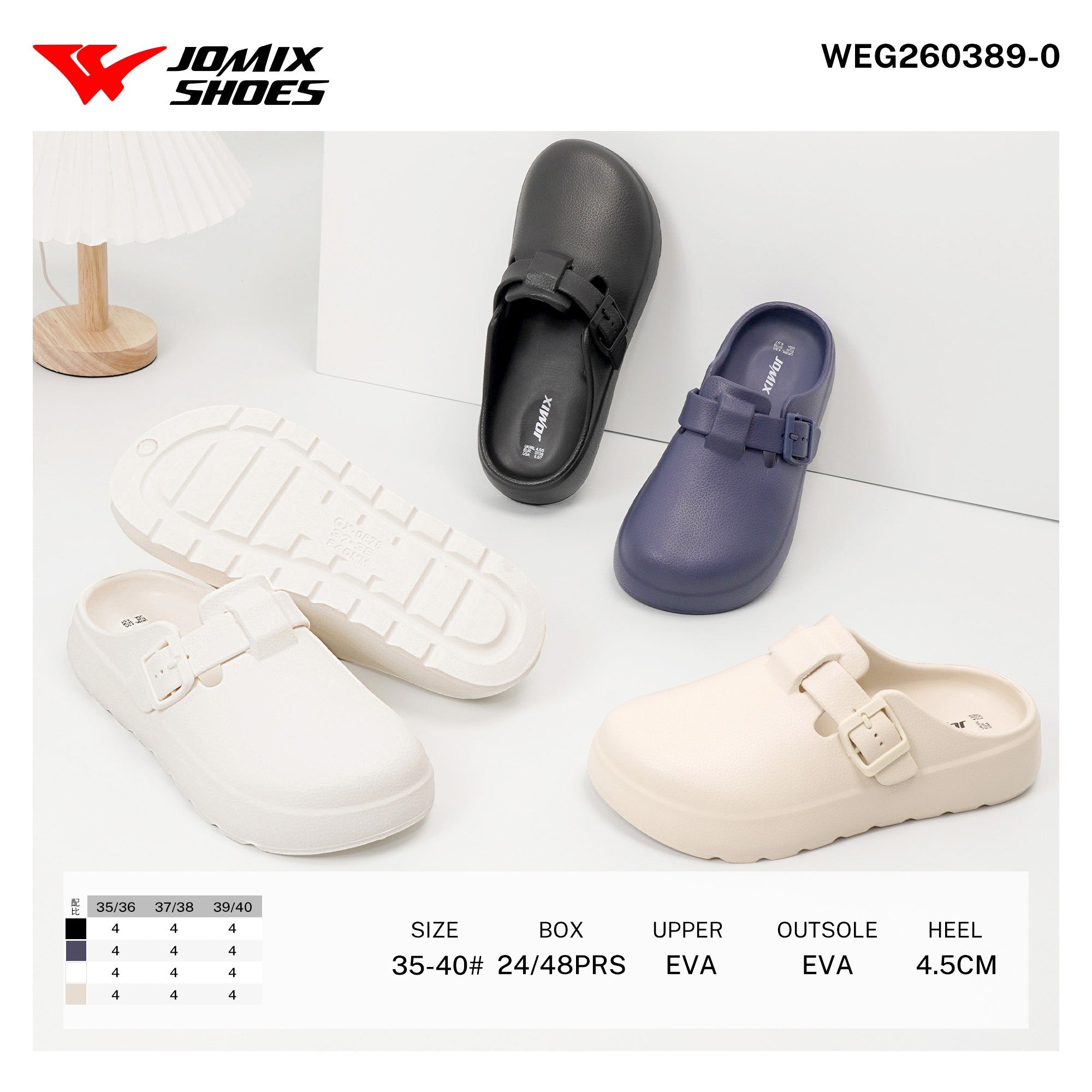 Ciabatte Eva da Donna WEG260389 - 0 - Fornitura all'ingrosso di Ciabatte Donna da Jomix Shoes B2B