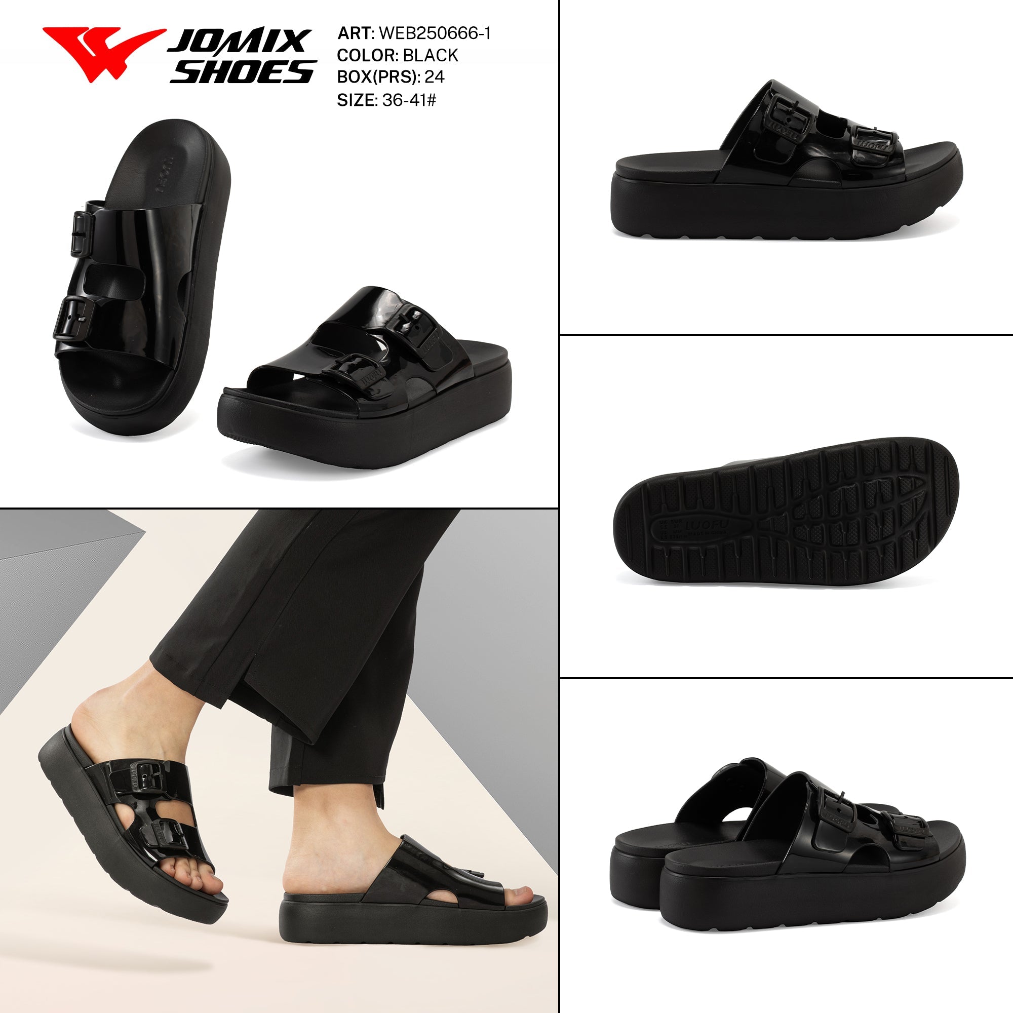 Ciabatte Eva Scatola Web250666 - 1 - Fornitura all'ingrosso di Ciabatte Donna da Jomix Shoes B2B