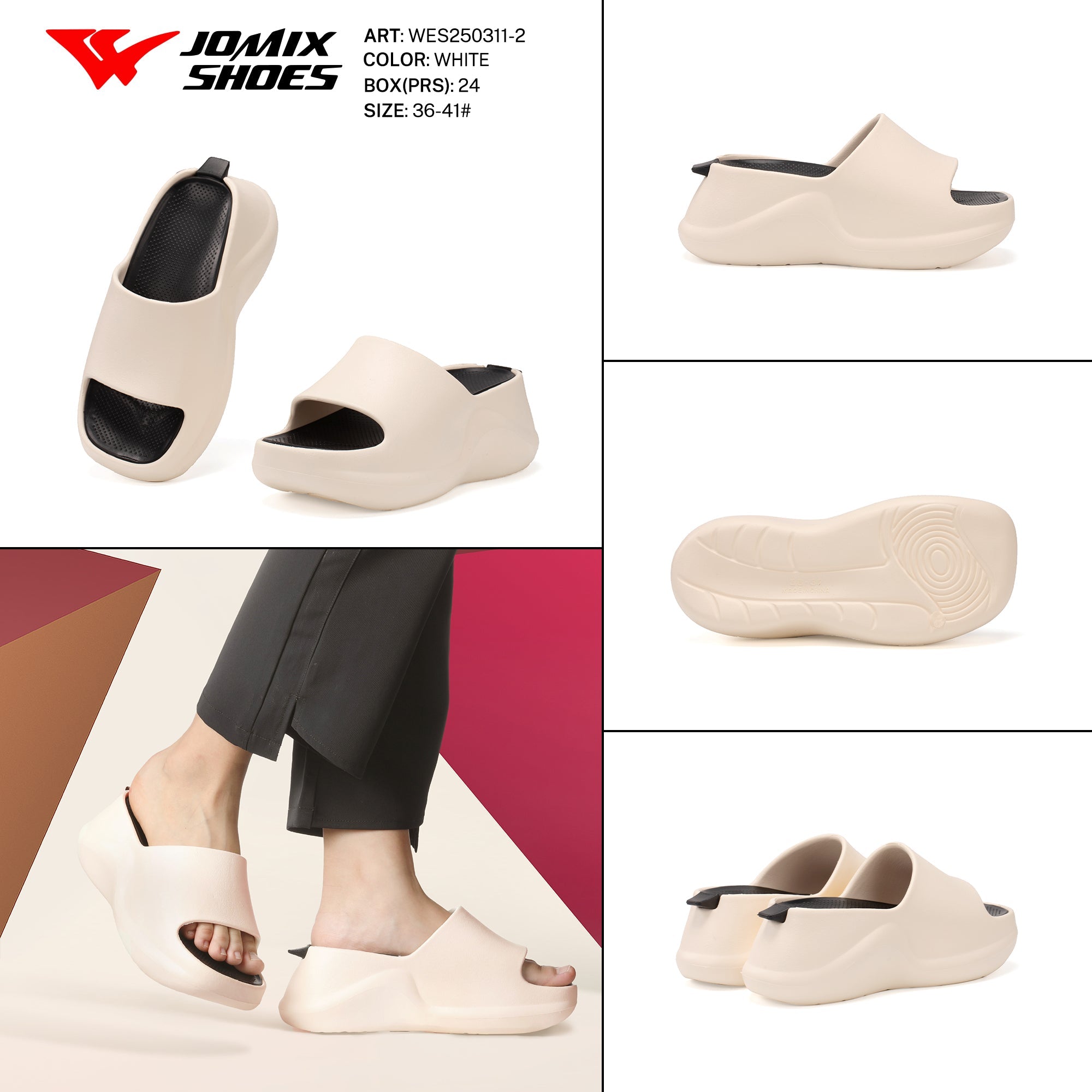 Ciabatte Eva Scatola Wes250311 - 2 - Fornitura all'ingrosso di Ciabatte Donna da Jomix Shoes B2B