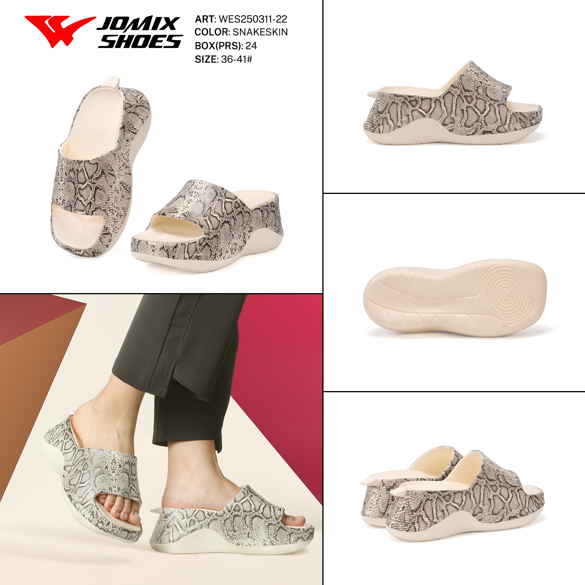 Ciabatte Eva Scatola Wes250311 - 22 - Fornitura all'ingrosso di Ciabatte Donna da Jomix Shoes B2B
