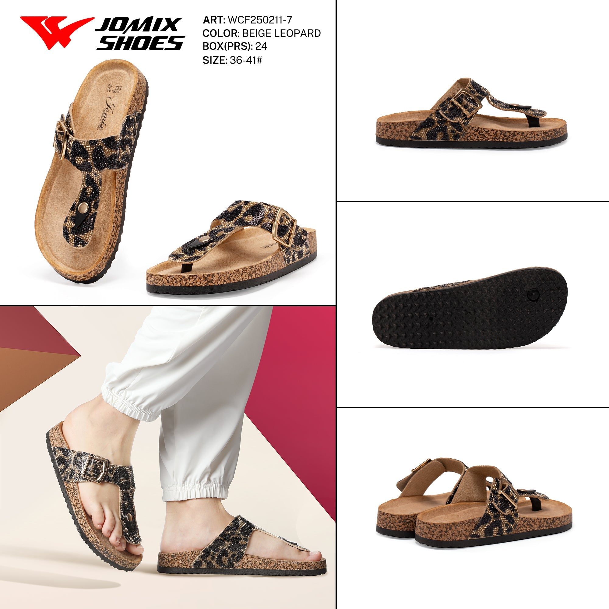 Ciabatte Tacco Alto Wcf250211 - 7 - Fornitura all'ingrosso di Sandali Donna da Jomix Shoes B2B