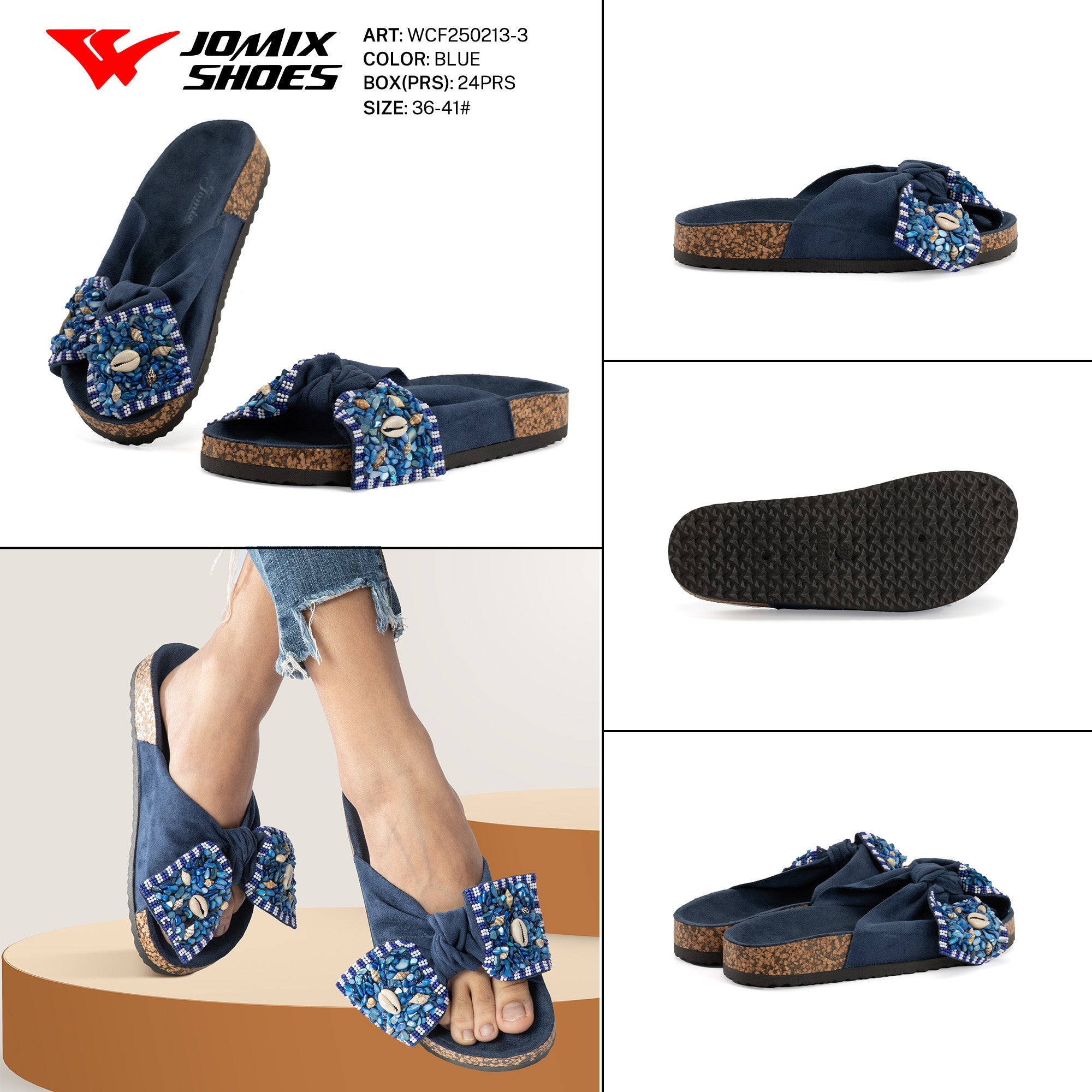Ciabatte Tacco Alto Wcf250213 - 3 - Fornitura all'ingrosso di Ciabatte Donna da Jomix Shoes B2B
