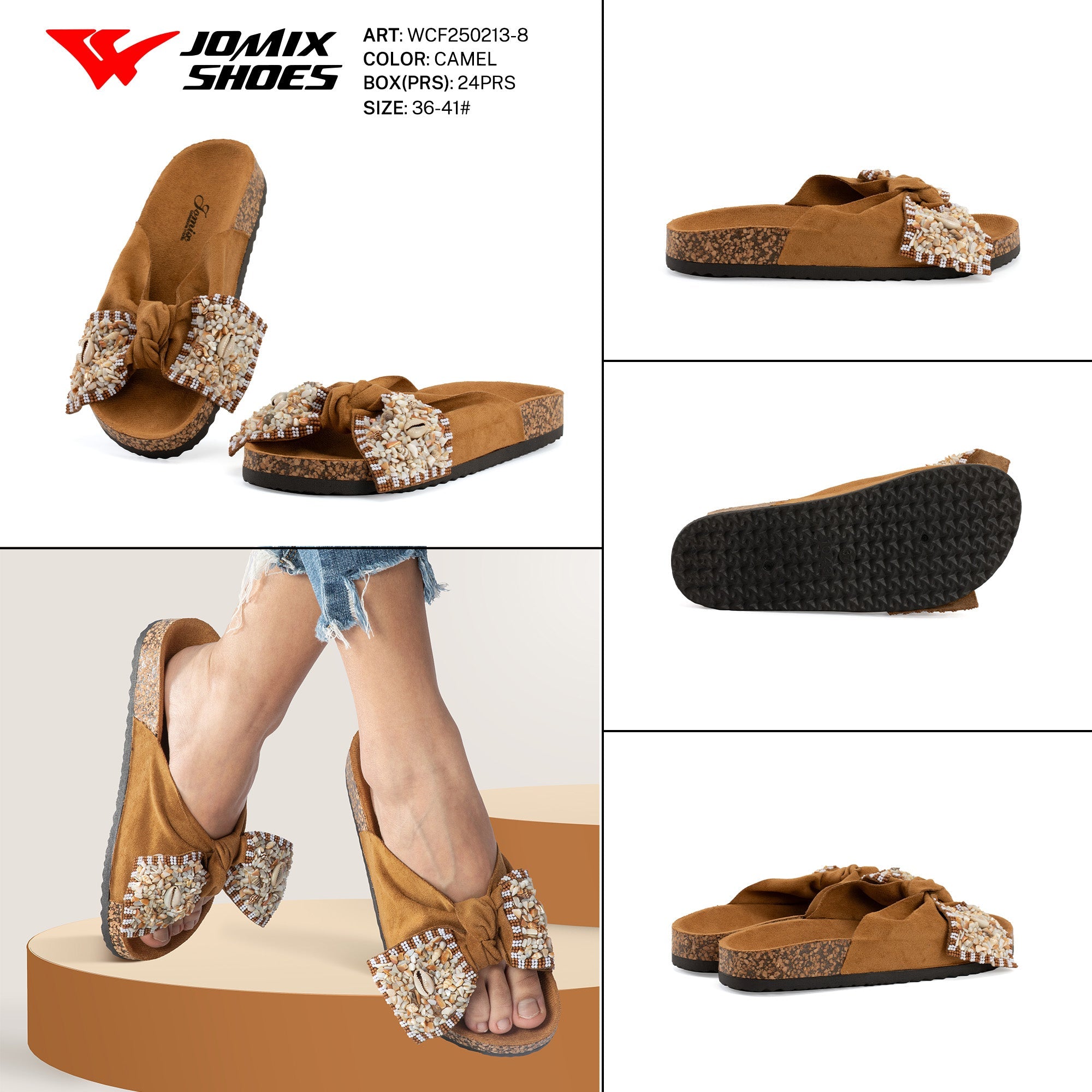 Ciabatte Tacco Alto Wcf250213 - 8 - Fornitura all'ingrosso di Sandali Donna da Jomix Shoes B2B