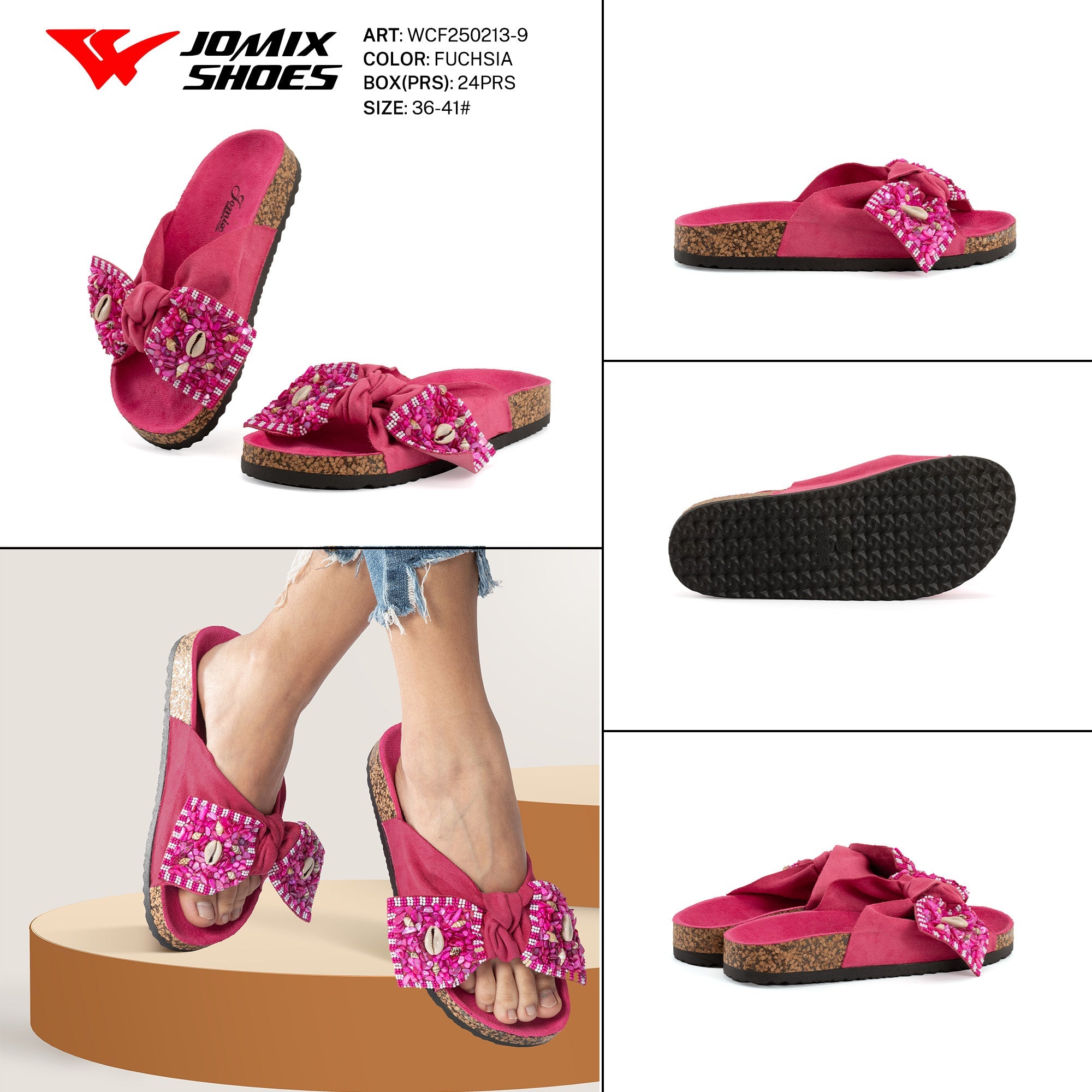 Ciabatte Tacco Alto Wcf250213 - 9 - Fornitura all'ingrosso di Ciabatte Donna da Jomix Shoes B2B