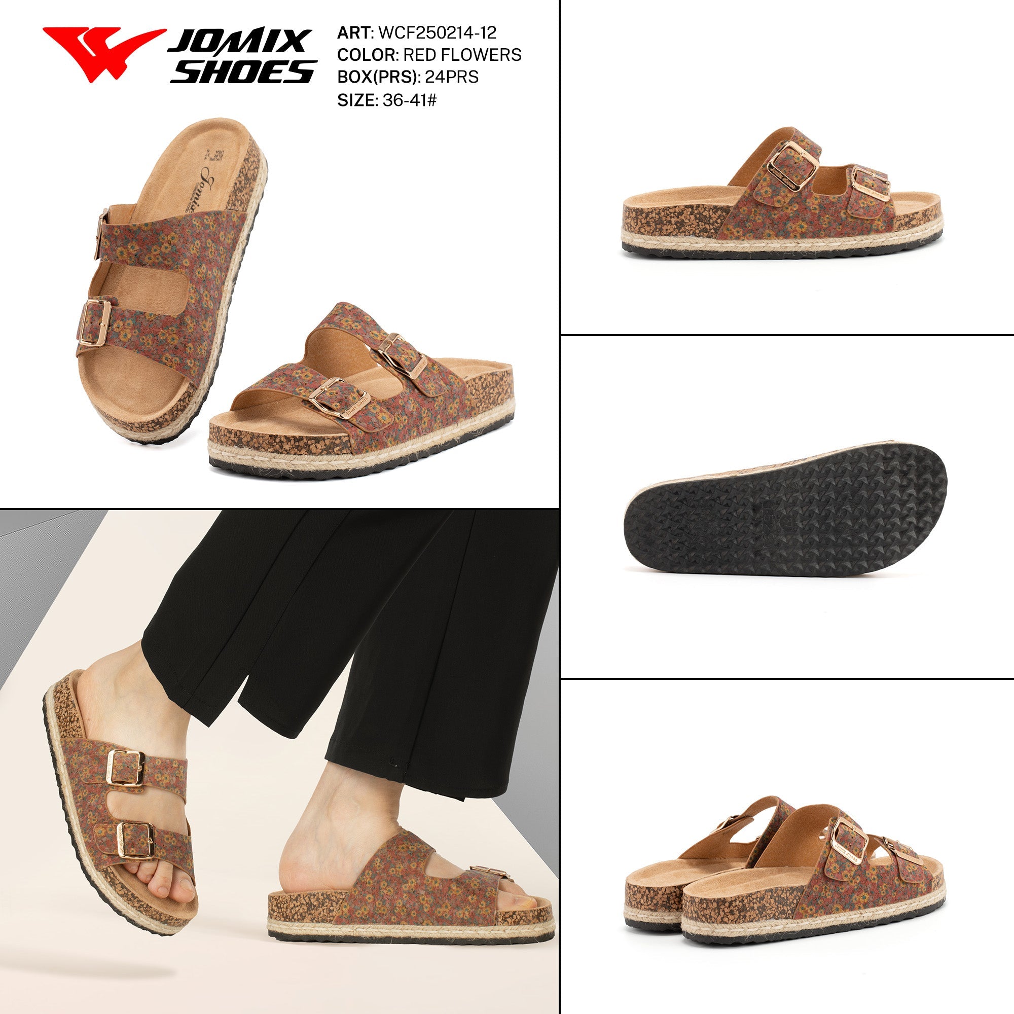 Ciabatte Tacco Alto Wcf250214 - 12 - Fornitura all'ingrosso di Sandali Donna da Jomix Shoes B2B