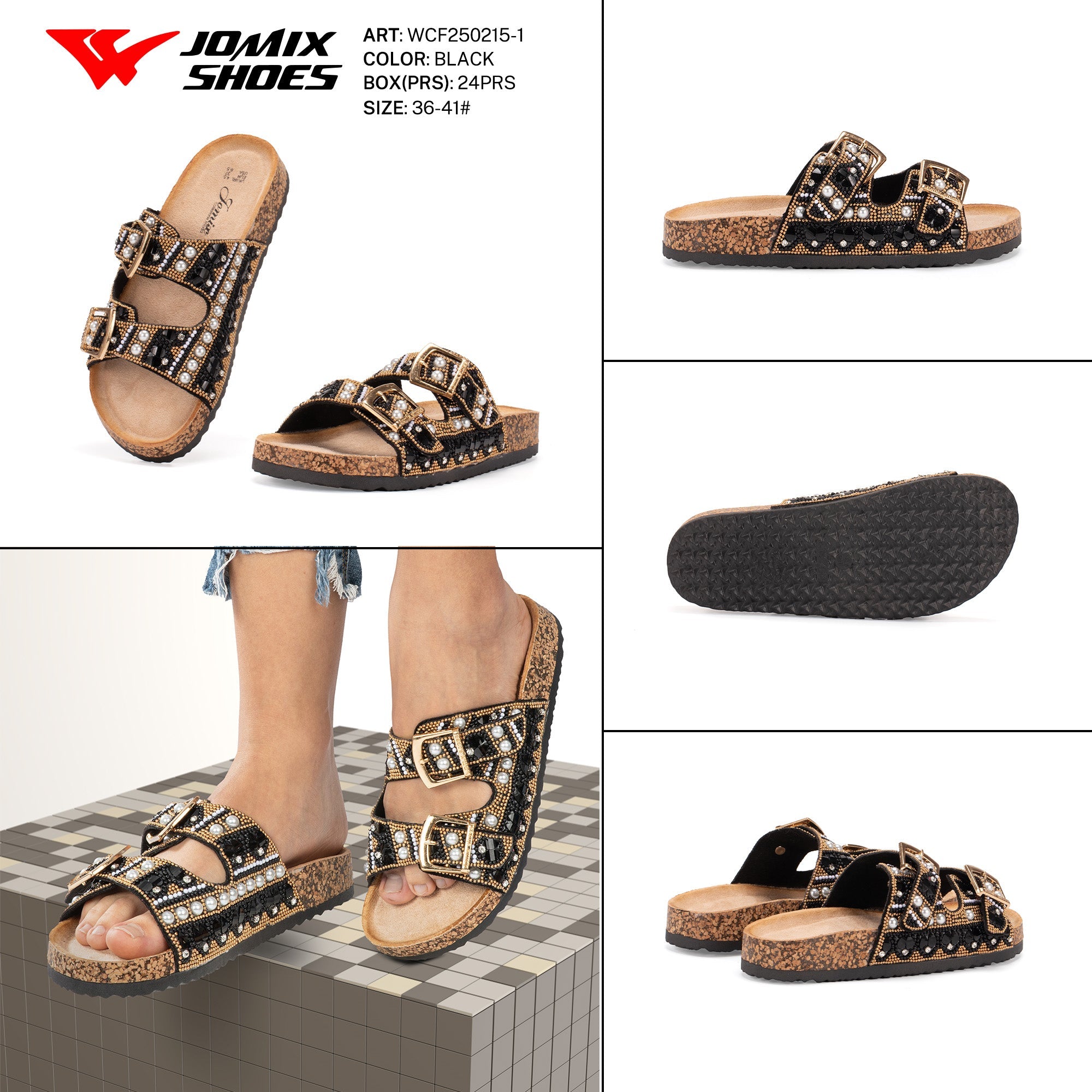 Ciabatte Tacco Alto Wcf250215 - 1 - Fornitura all&#39;ingrosso di Sandali Donna da Jomix Shoes B2B