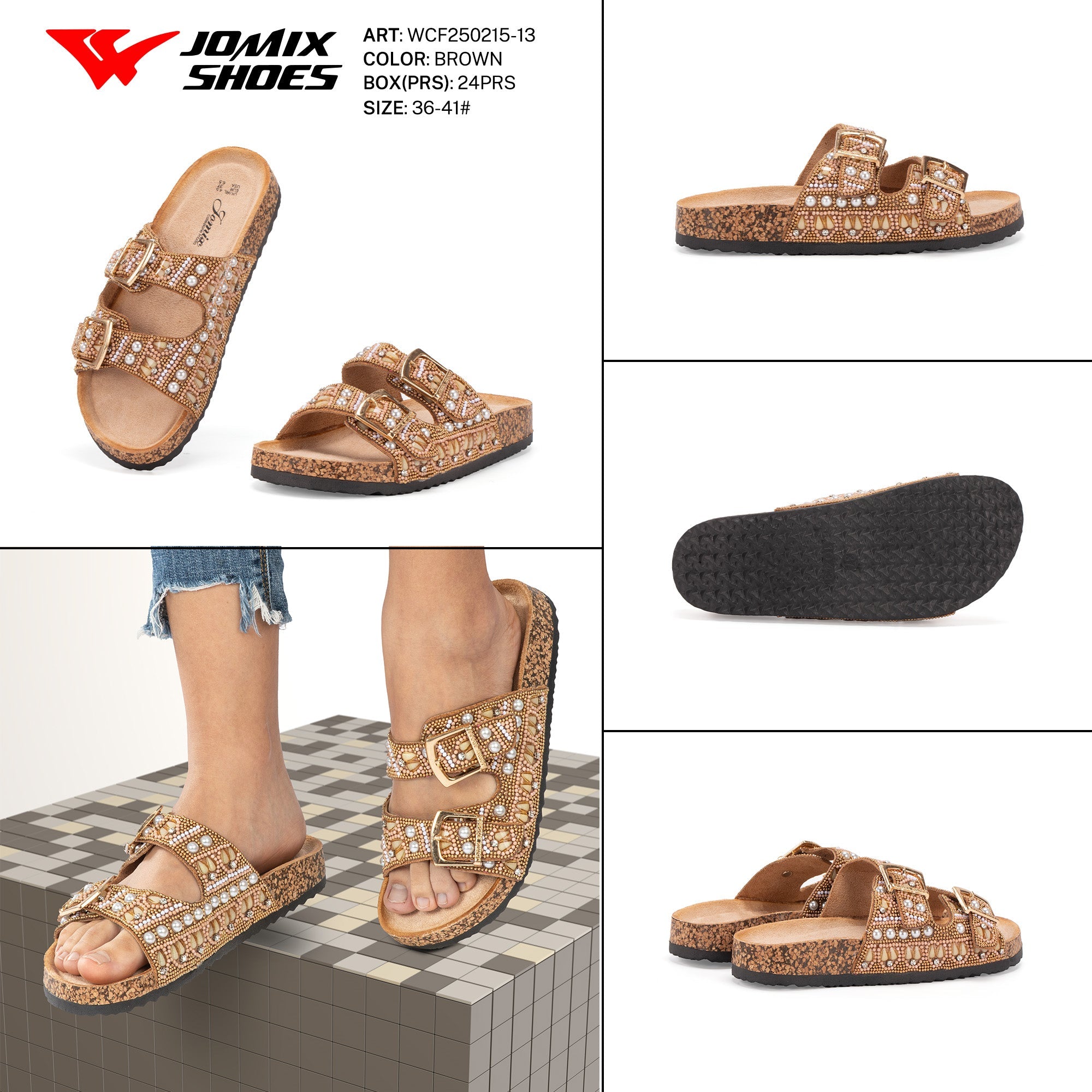 Ciabatte Tacco Alto Wcf250215 - 13 - Fornitura all'ingrosso di Sandali Donna da Jomix Shoes B2B