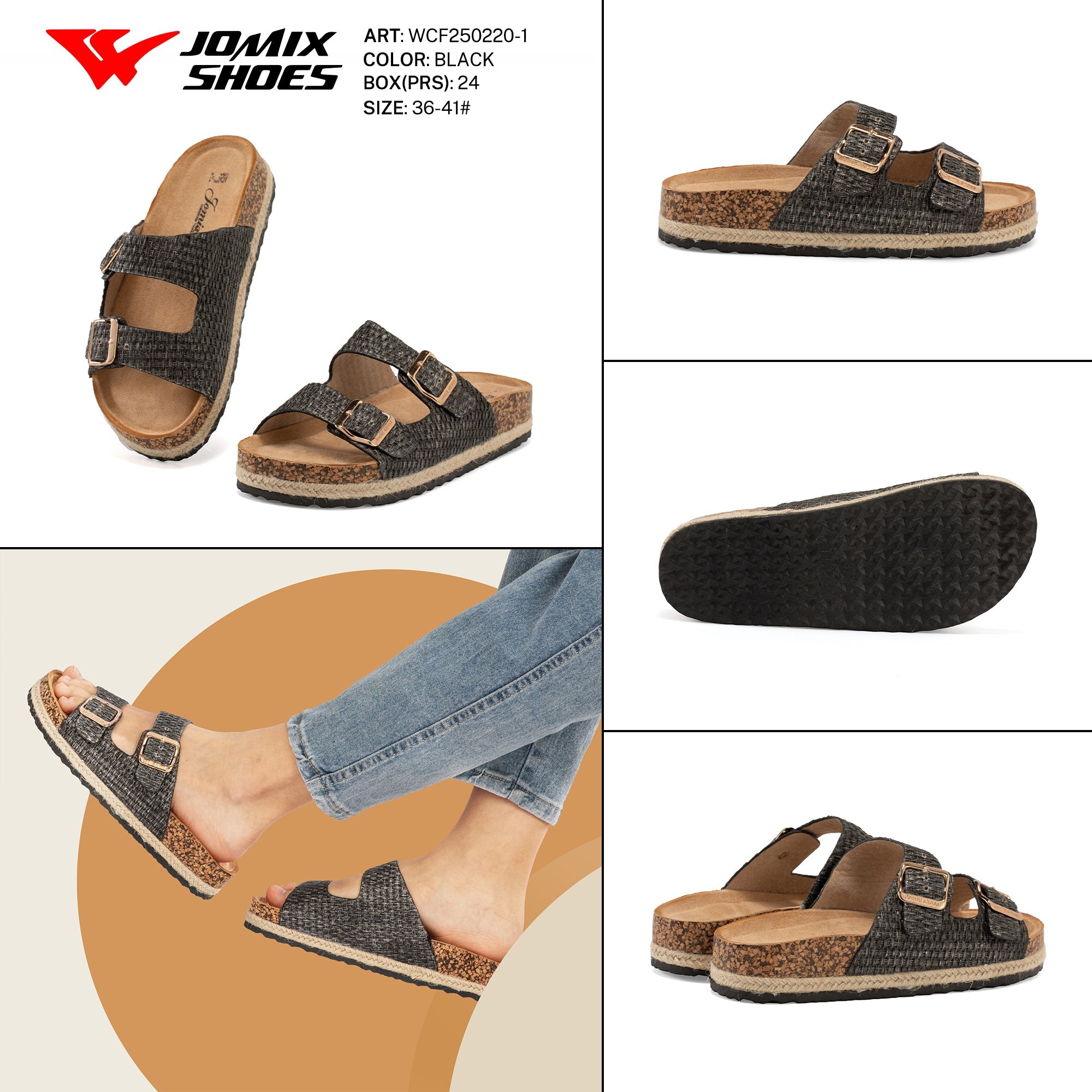 Ciabatte Tacco Alto Wcf250220 - 1 - Fornitura all'ingrosso di Sandali Donna da Jomix Shoes B2B