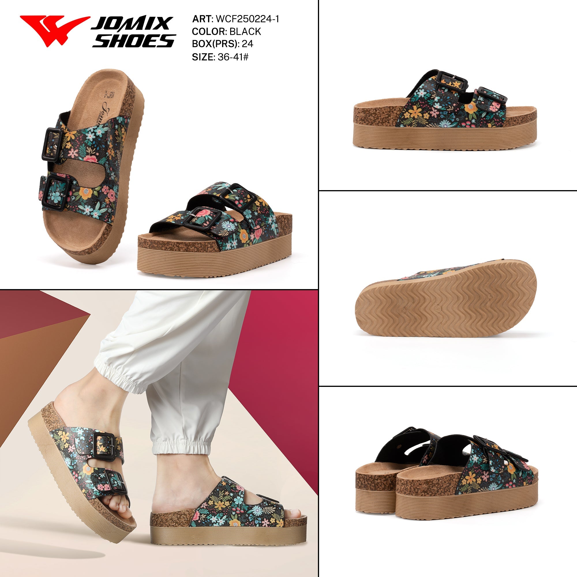 Ciabatte Tacco Alto Wcf250224 - 1 - Fornitura all'ingrosso di Sandali Donna da Jomix Shoes B2B