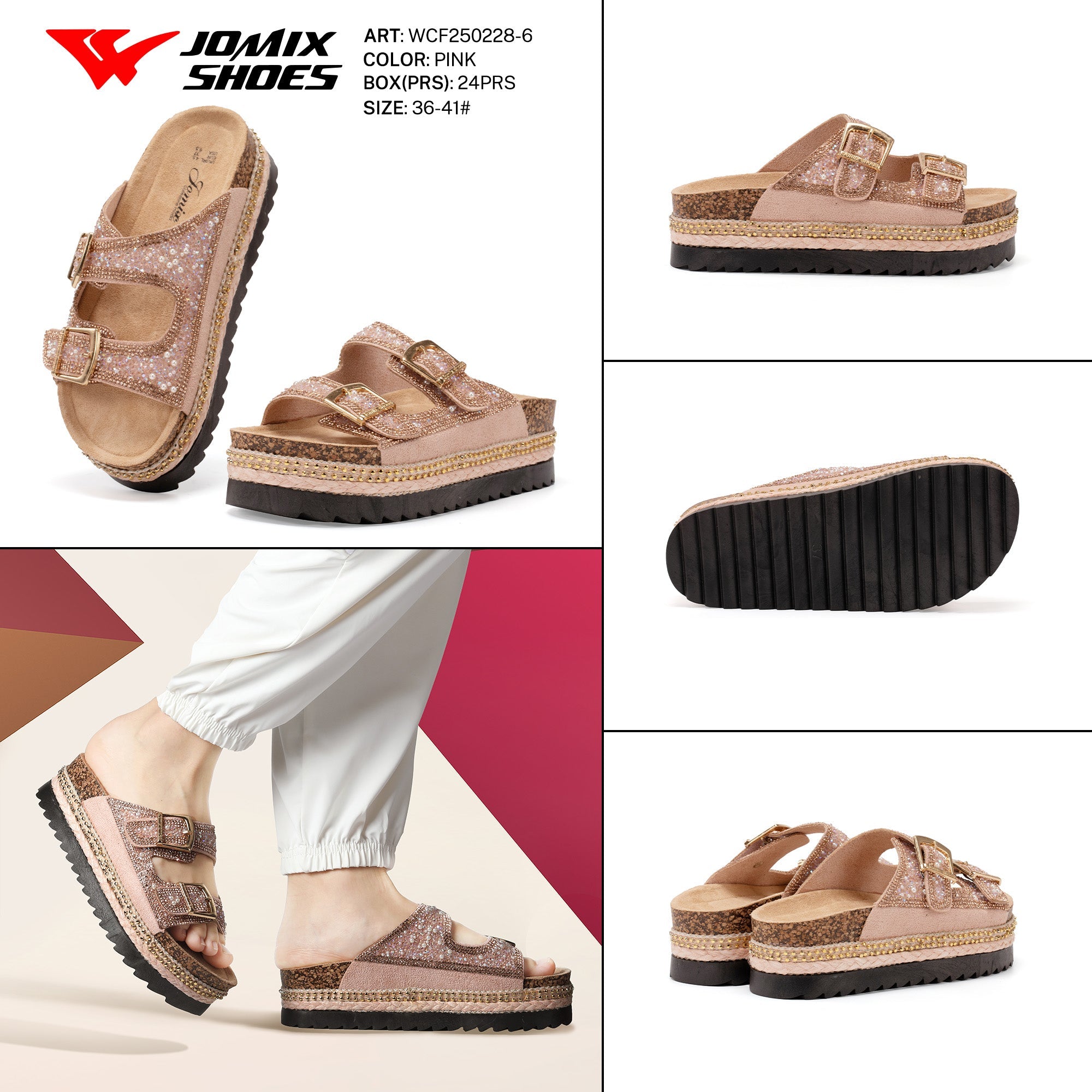 Sandali Tacco Alto Wcf250228 - 6 - Fornitura all'ingrosso di Sandali Donna da Jomix Shoes B2B