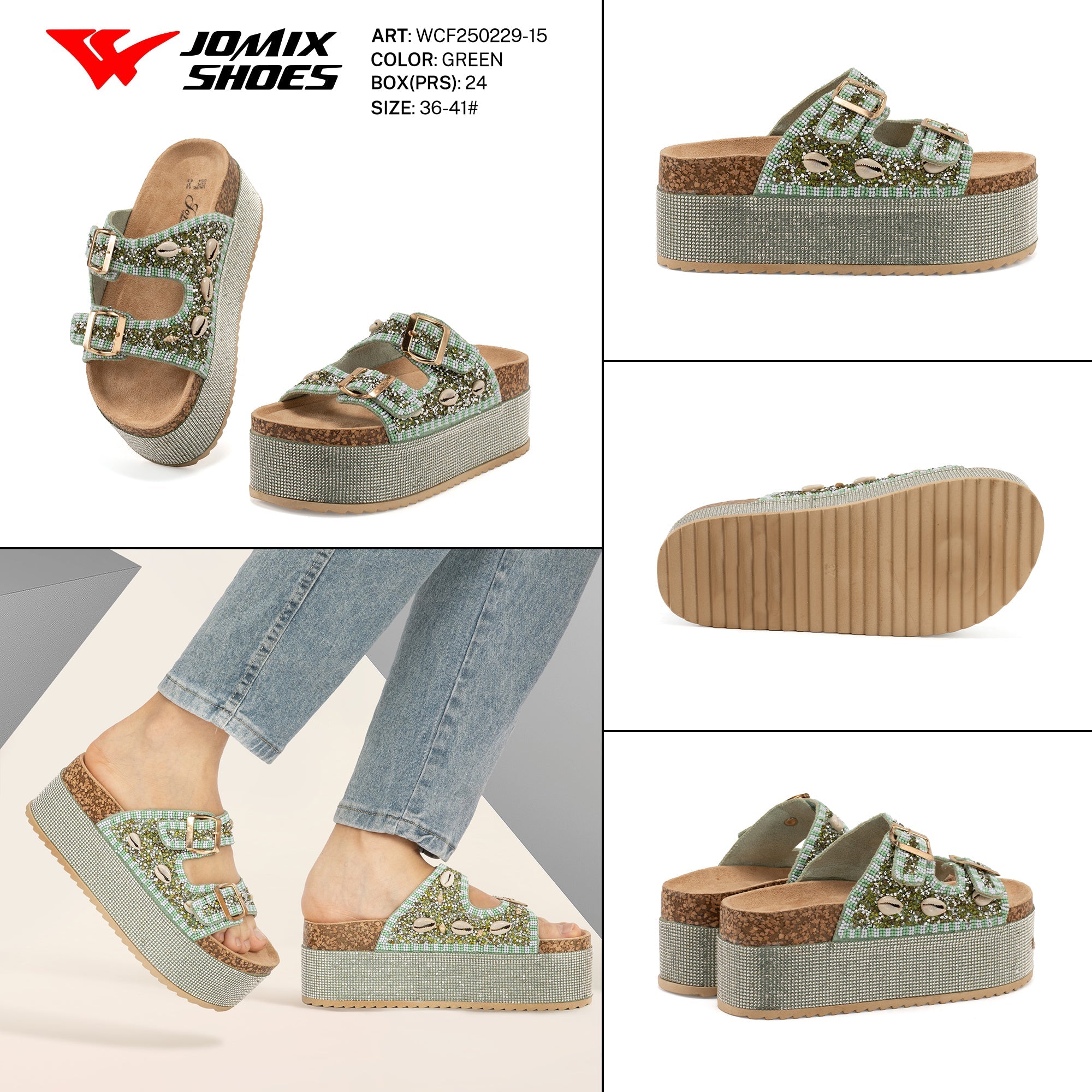 Sandali Tacco Alto Wcf250229 - 15 - Fornitura all'ingrosso di Sandali Donna da Jomix Shoes B2B