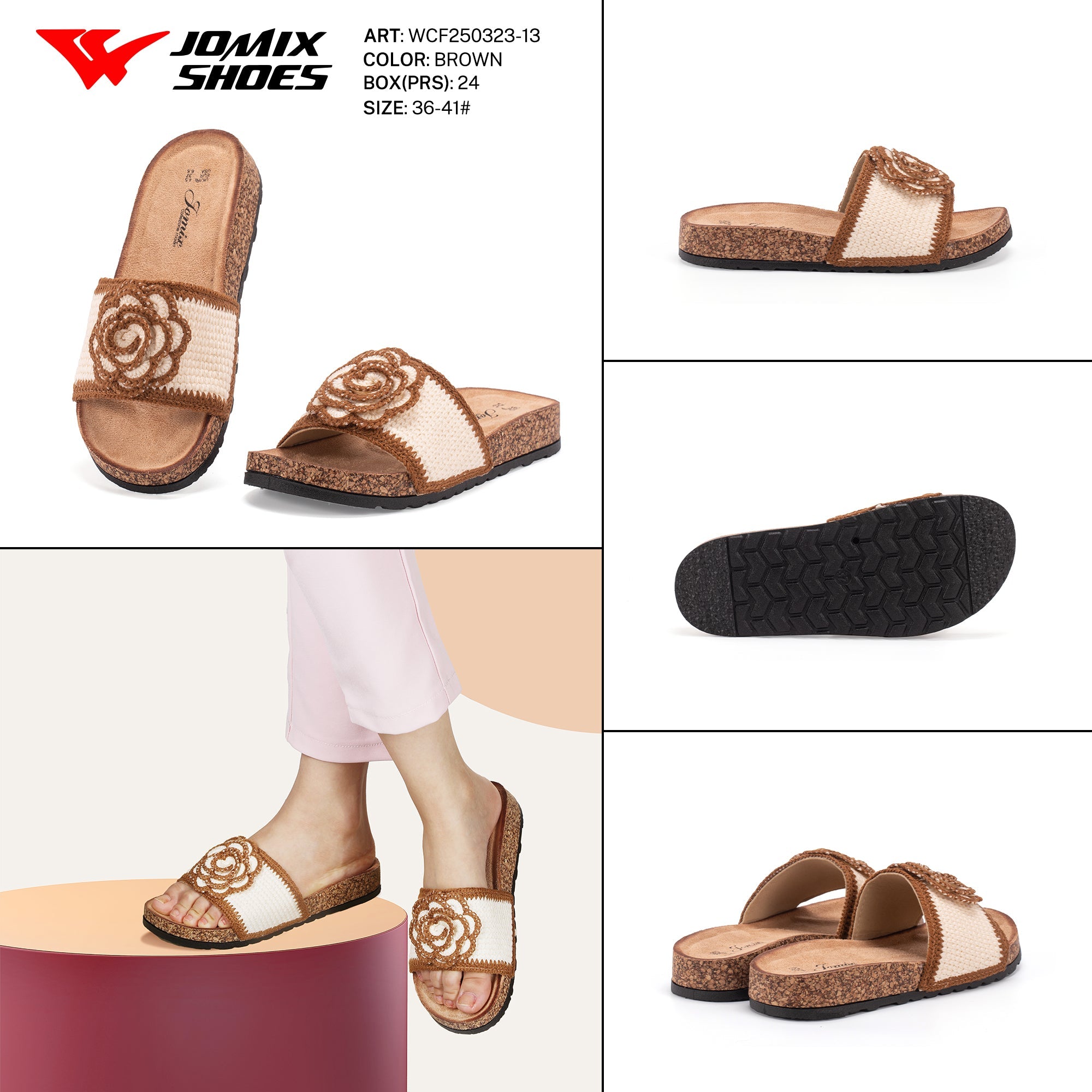 Ciabatte Tacco Alto Wcf250323 - 13 - Fornitura all'ingrosso di Sandali Donna da Jomix Shoes B2B