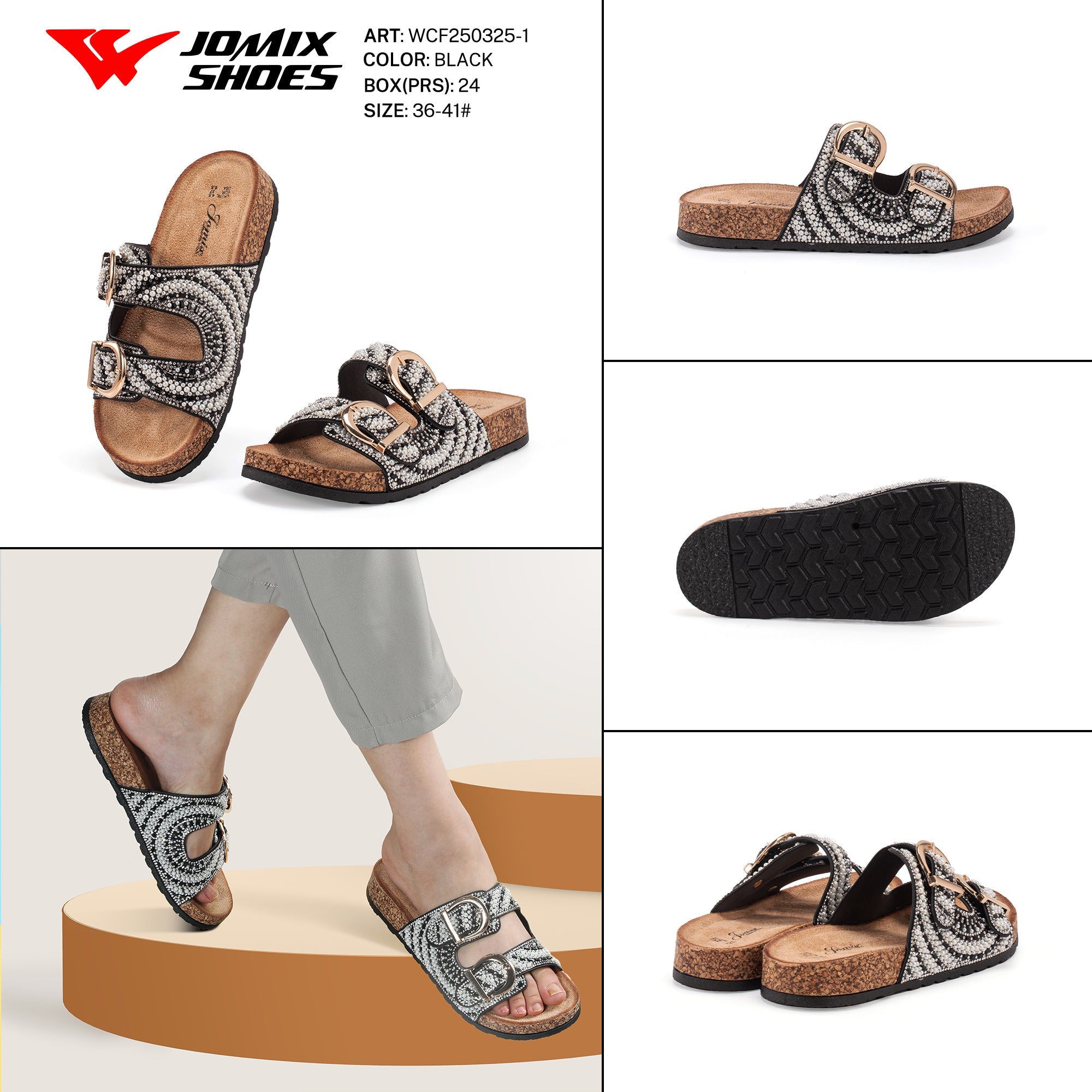 Ciabatte Tacco Alto Wcf250325 - 1 - Fornitura all'ingrosso di Sandali Donna da Jomix Shoes B2B