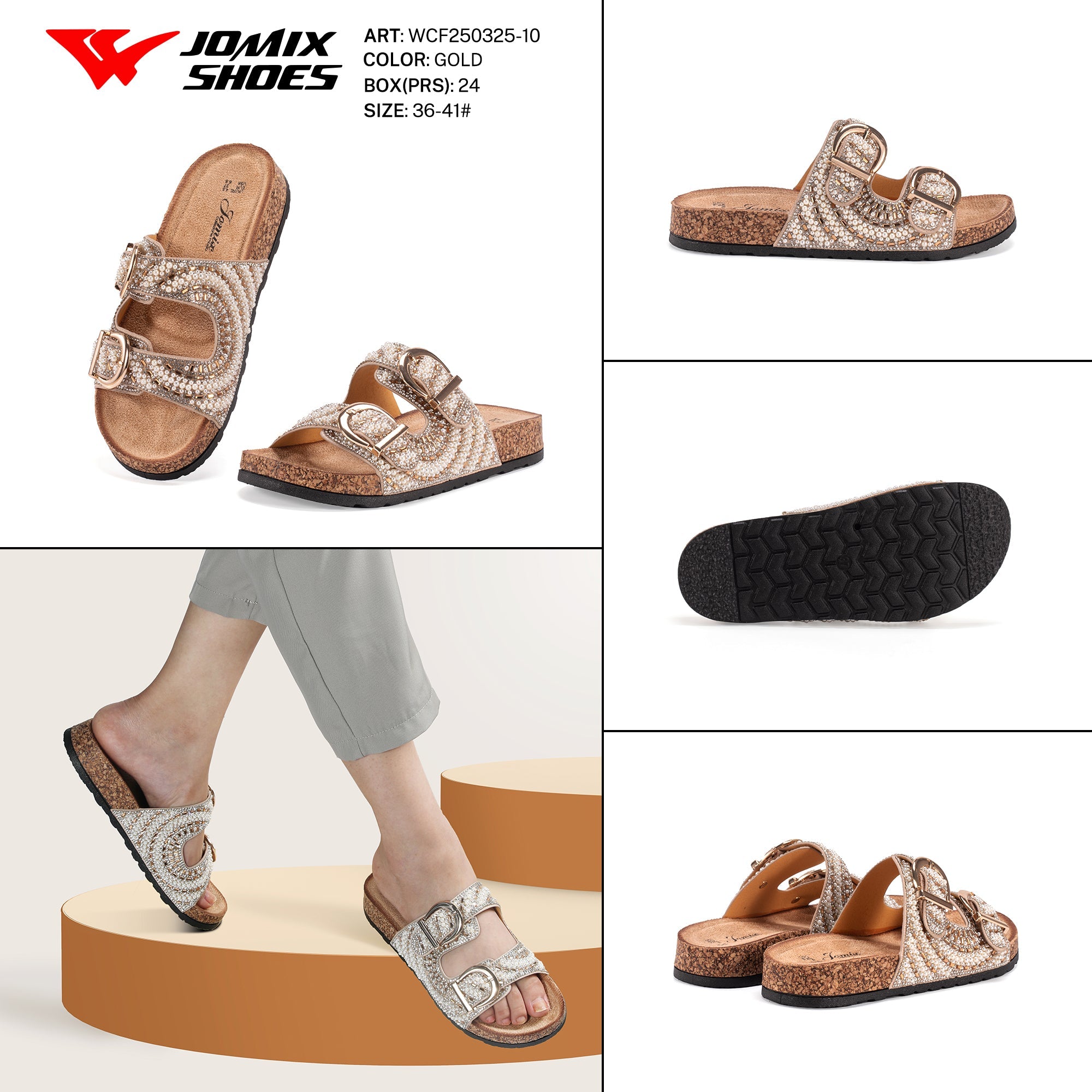 Ciabatte Tacco Alto Wcf250325 - 10 - Fornitura all'ingrosso di Sandali Donna da Jomix Shoes B2B