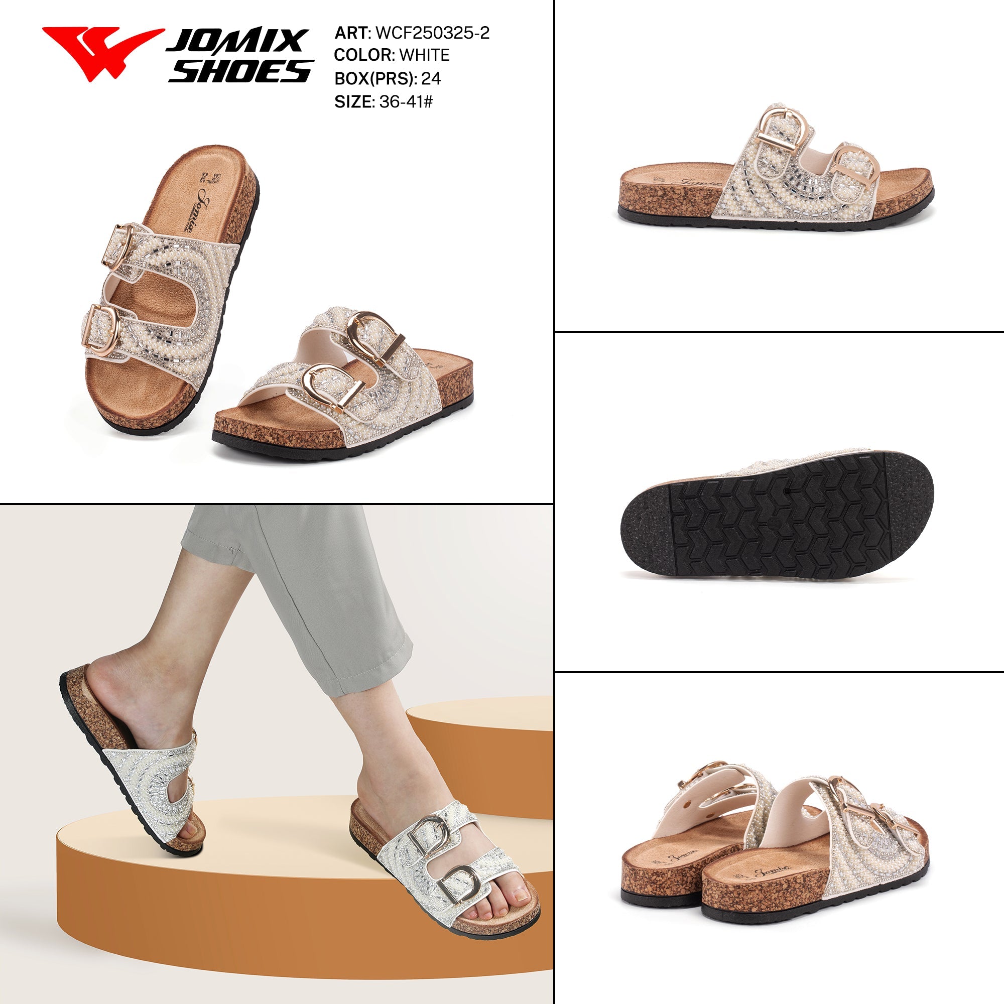 Ciabatte Tacco Alto Wcf250325 - 2 - Fornitura all'ingrosso di Sandali Donna da Jomix Shoes B2B